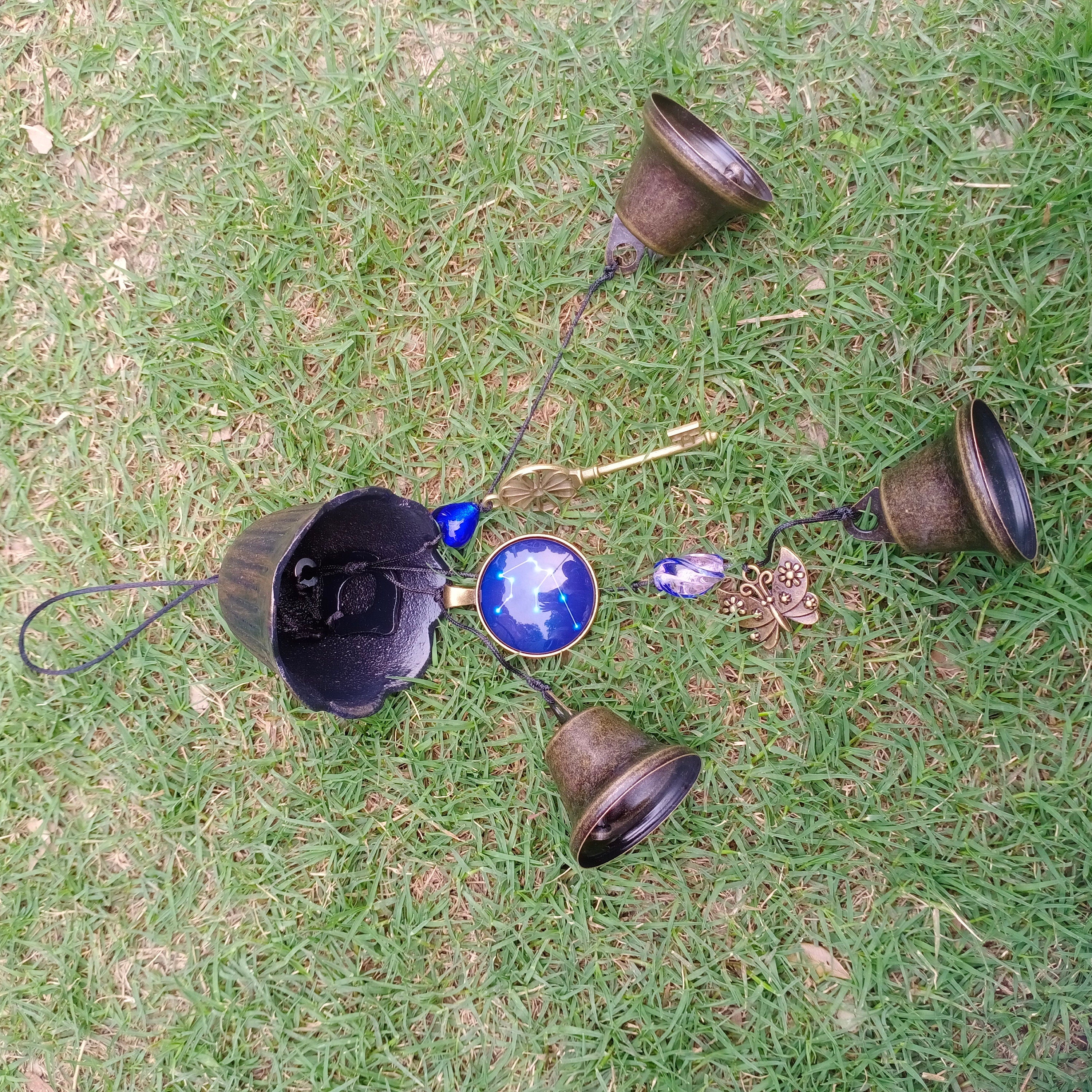 Magic Witch Bells,Hanging Bells for Door, Witch Bells for Door Protection, Hanging Bells for Temple, Pagan Decor, Door Hangers, Car Amulet