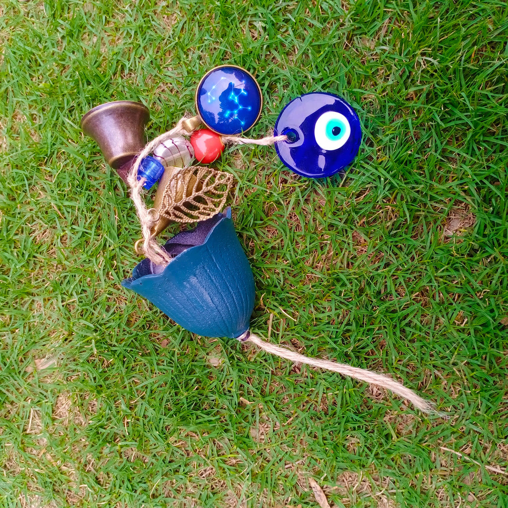 Evil Eyes Witch Bells, Witch Bells for Door Protection, Hanging Bells for Temple, Protection Bells for Bedroom, Constellation Bell