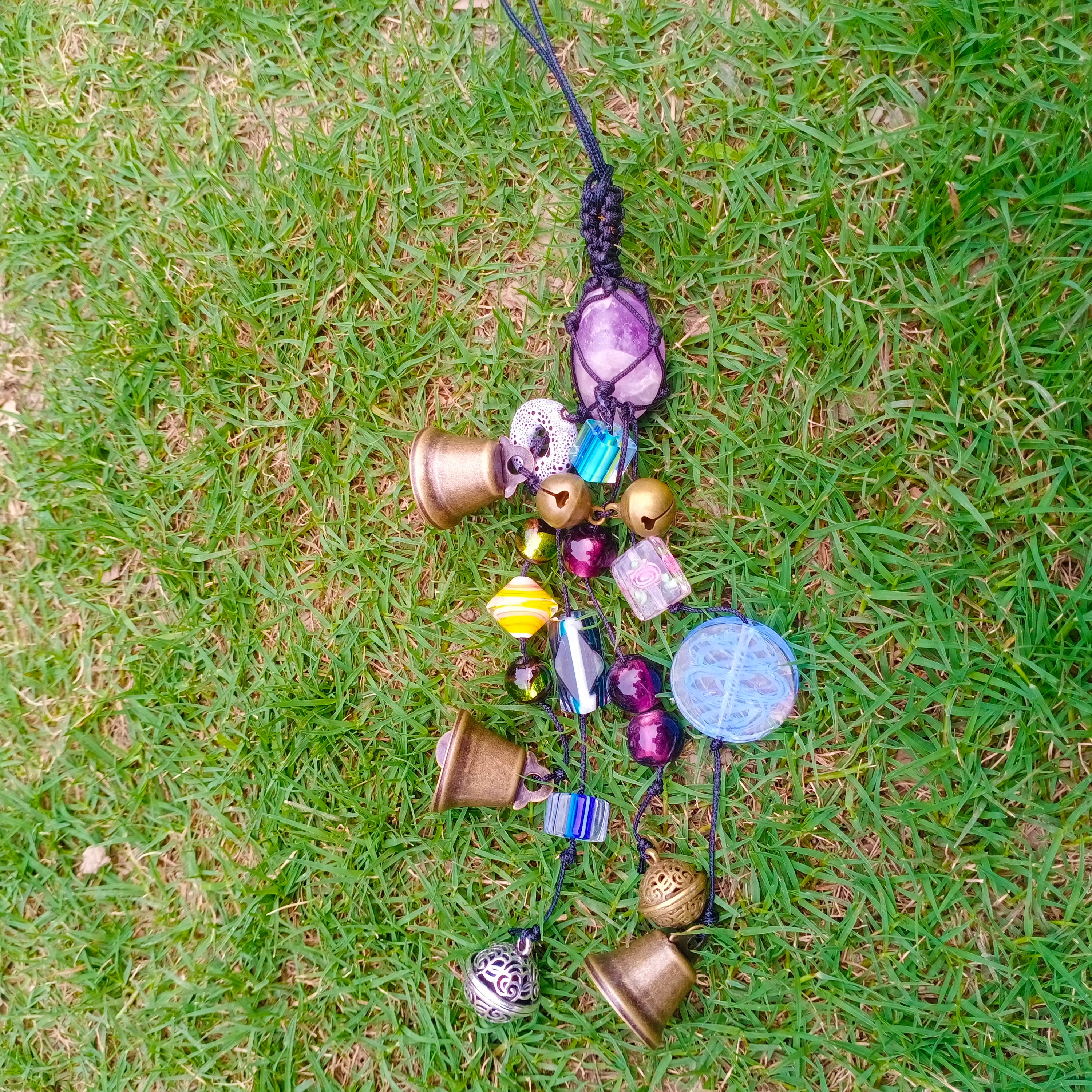 Witch Bells for Door Protection, Hanging Bells on Rope, Door Hangers, Pagan Decor, Altar Tool, Witch Gifts,House Warming Gifts