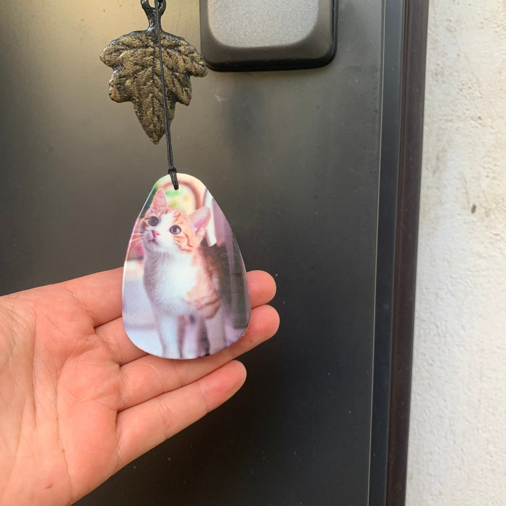 Personalized Pet Memorial Wind Chimes,  Custom Wind Chime Bells, Hanging Witch Bells with Wood Sign, Pet Loss Gifts, Dog Memorial Gifts