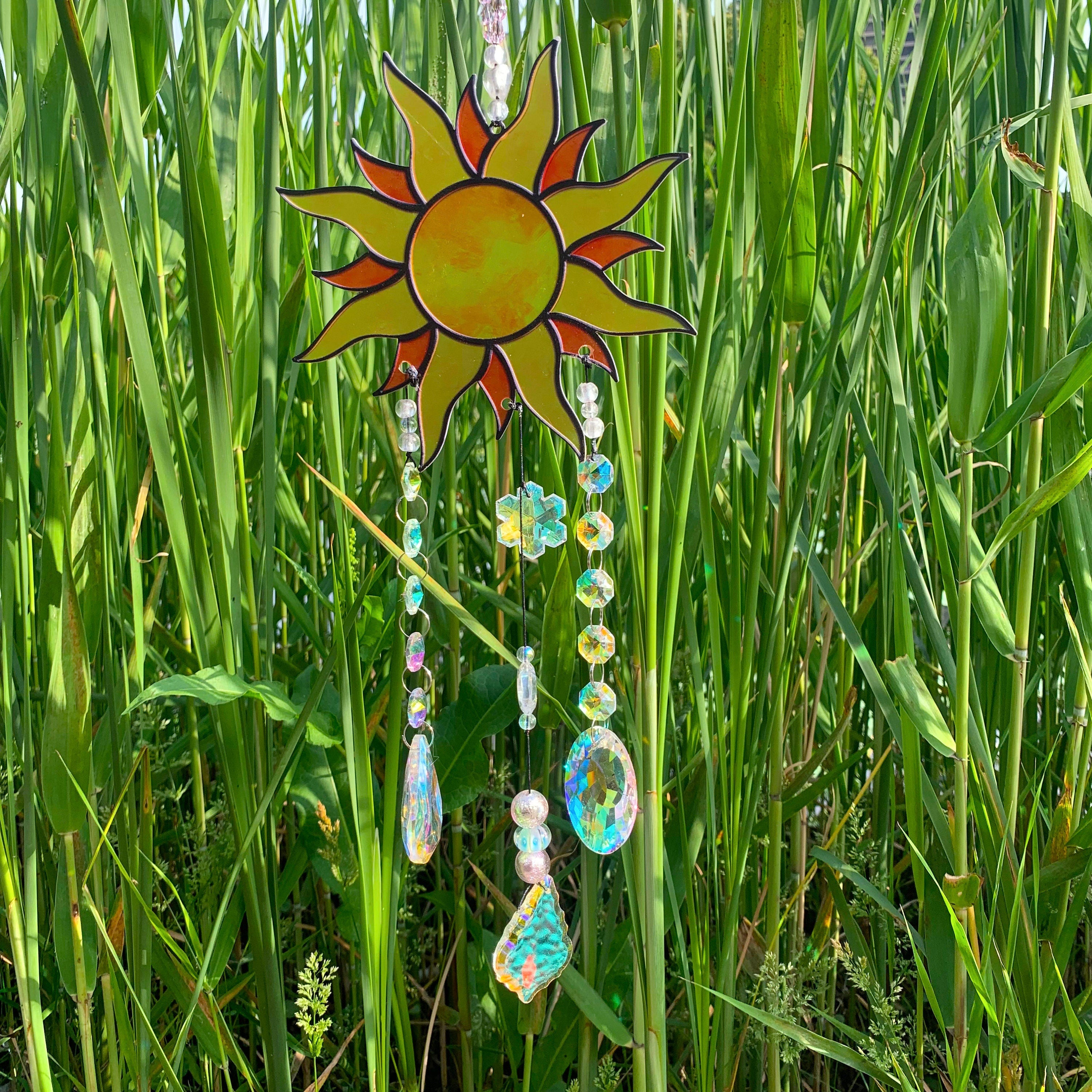 Prism Sun Catcher, Hanging Crystal Suncatcher, Hanging Crystals Room Decor, Rainbow Maker Charm, Gift for Plant Lover