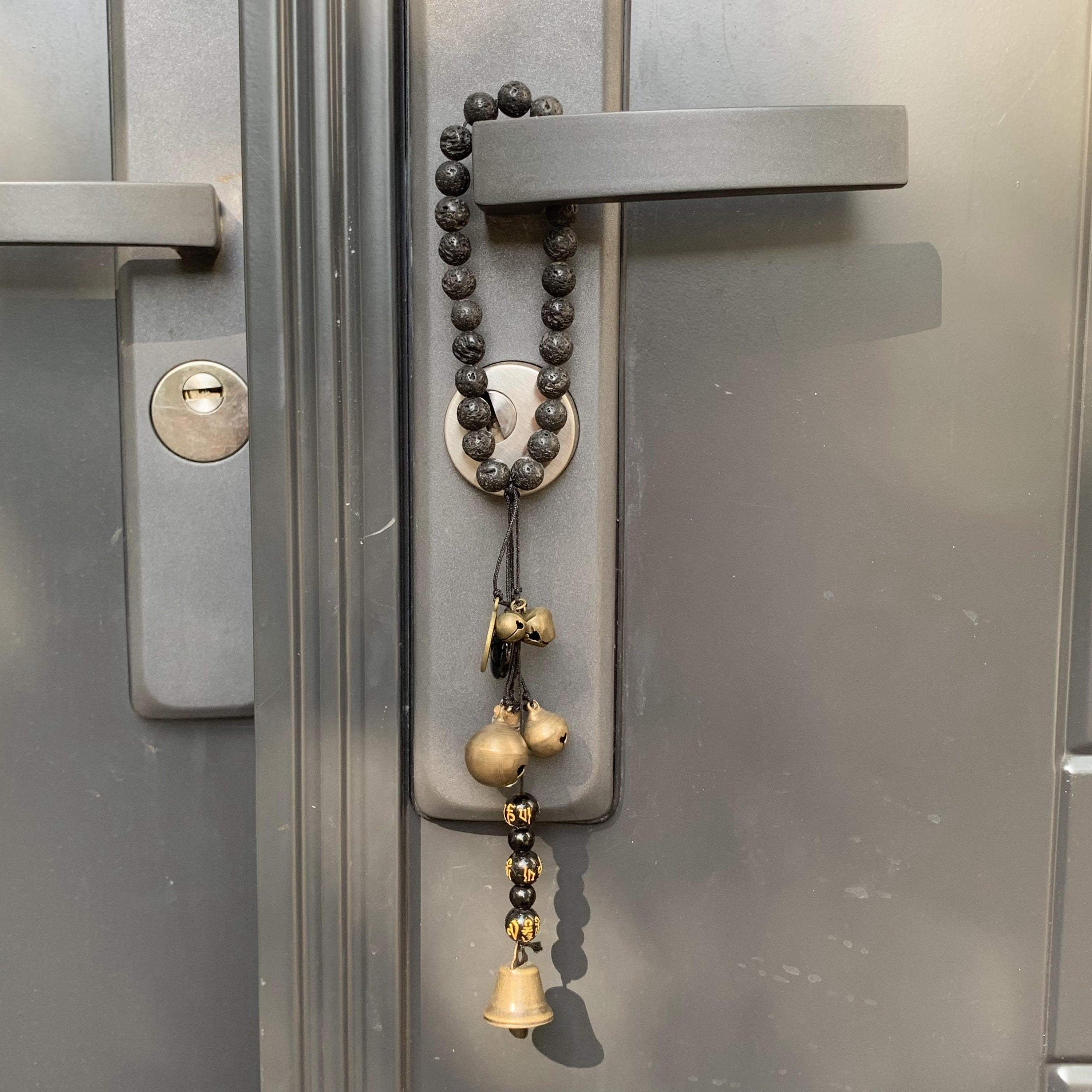 Black Witches Bells, Hanging Bells for Door, Hanging Bells for Protection, Witchy Decor Wall Art, Witchy Gifts for Women Aesthetic