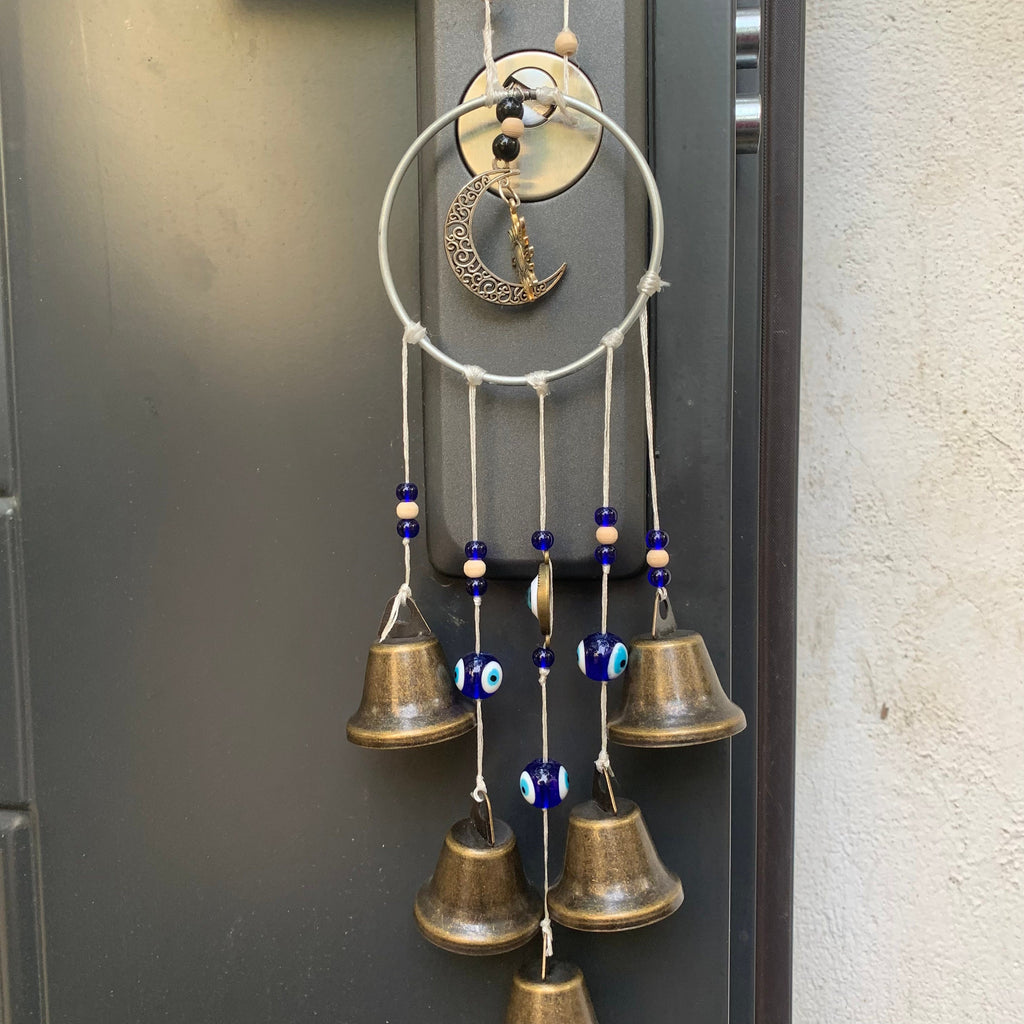 Wreath Witch Bells, Hanging Bell for Temple, Hanging Bells for Door, Witch Bells, Witchy Decor Wall Art, Dream Catcher