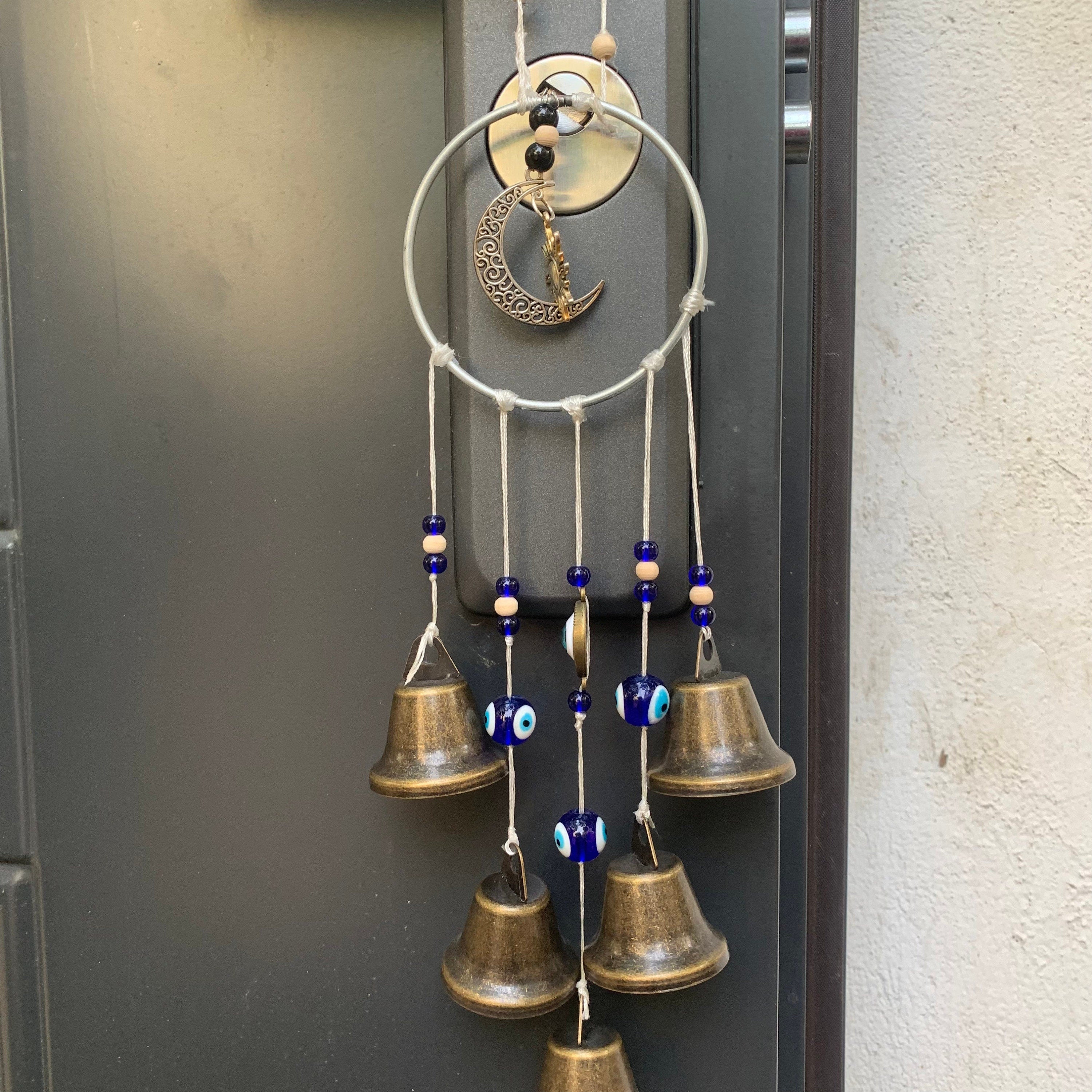 Wreath Witch Bells, Hanging Bell for Temple, Hanging Bells for Door, Witch Bells, Witchy Decor Wall Art, Dream Catcher