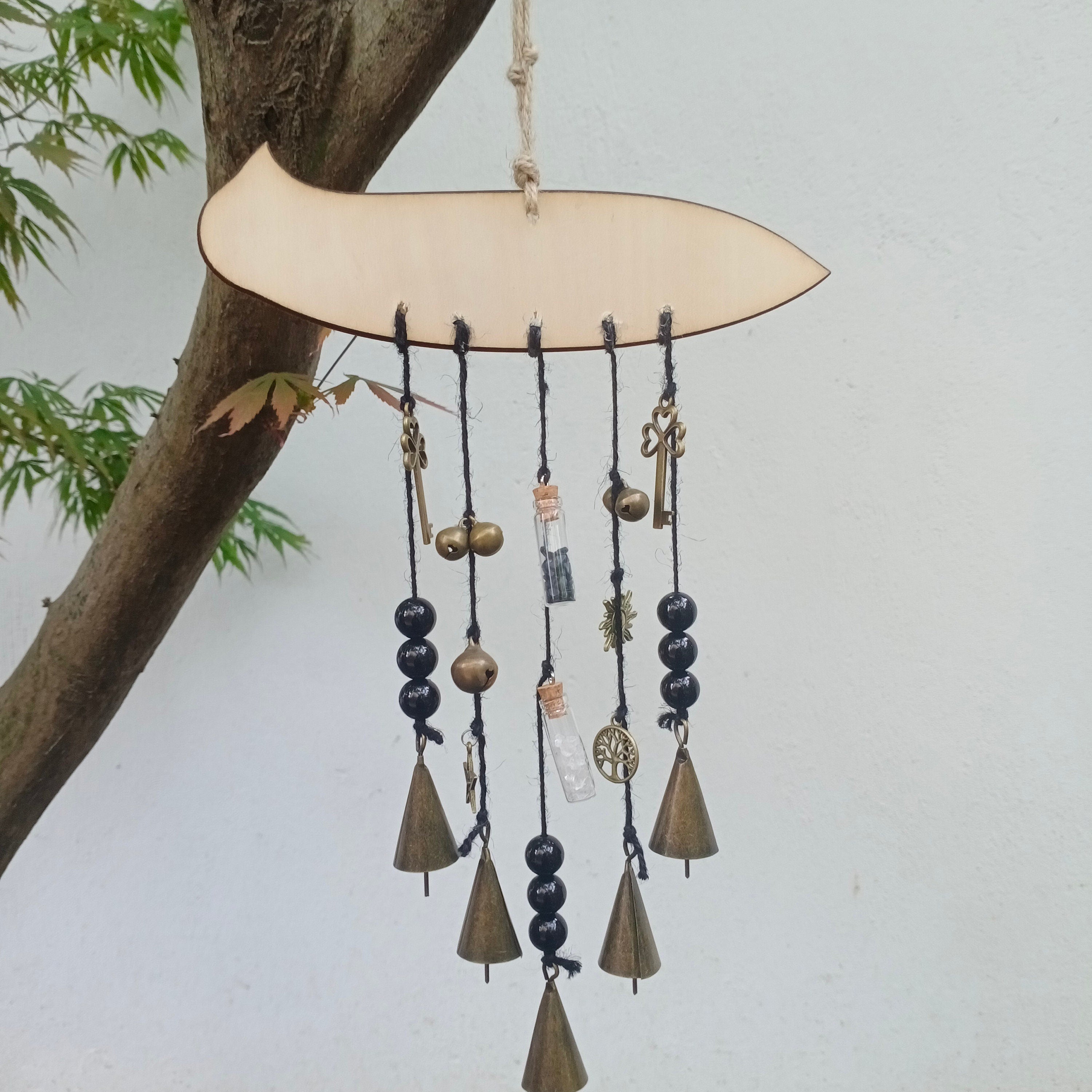 Custom Witch Bells for Doorknob for Protection, Hanging Witch Bells, Spiritual Witch Bells, Wicca Doorknob Protection Bell, Home Decor