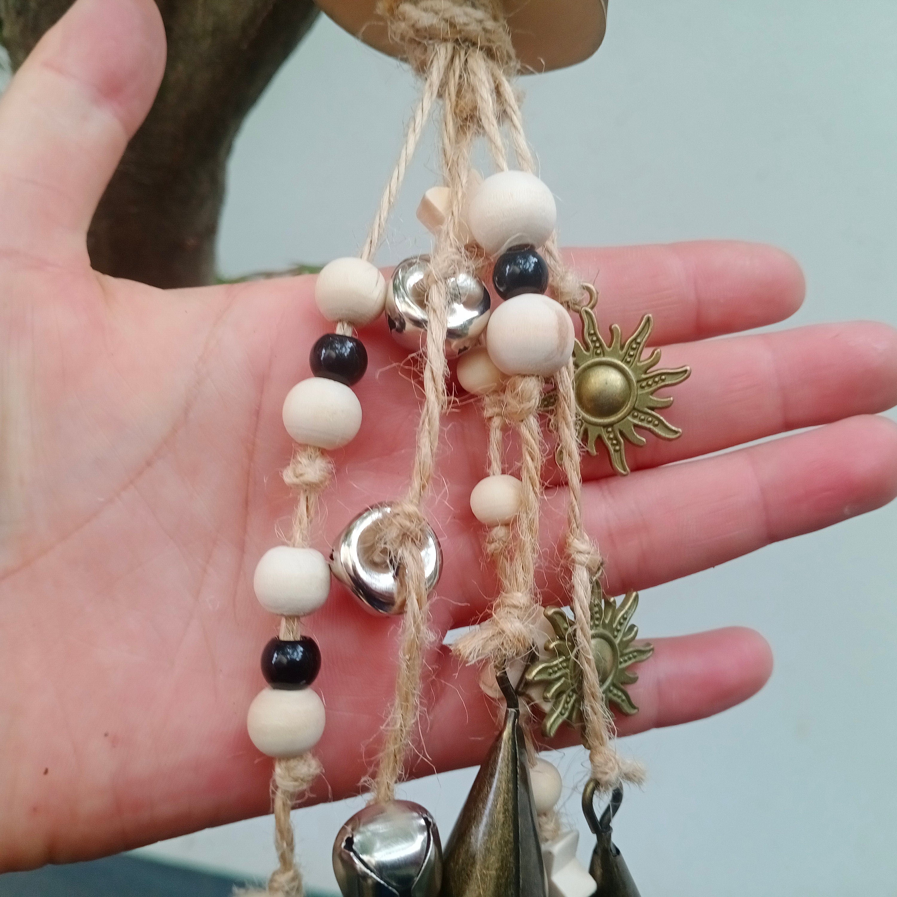 Witches Bells, Hanging Bells on The Rope, Hanging Bells for Wreath, Witch Bells for Door Knob, Wall \Kitchen Decoration