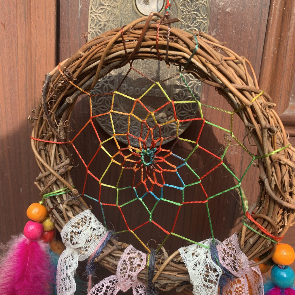 Keeping Good Dreams Chasing Away Bad Dreams, Home Protection, Wicca Dreamcatcher Bells, Witch Bells, Doorknob Hanger, Protection Bells