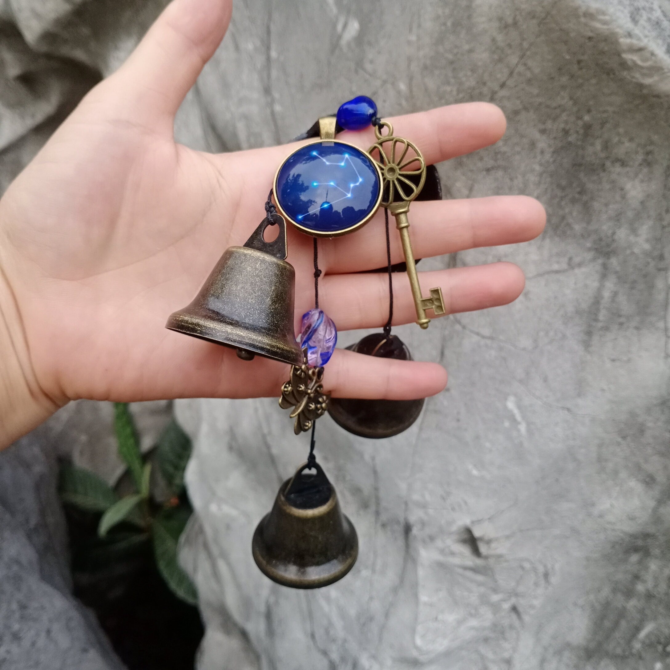 Magic Witch Bells,Hanging Bells for Door, Witch Bells for Door Protection, Hanging Bells for Temple, Pagan Decor, Door Hangers, Car Amulet