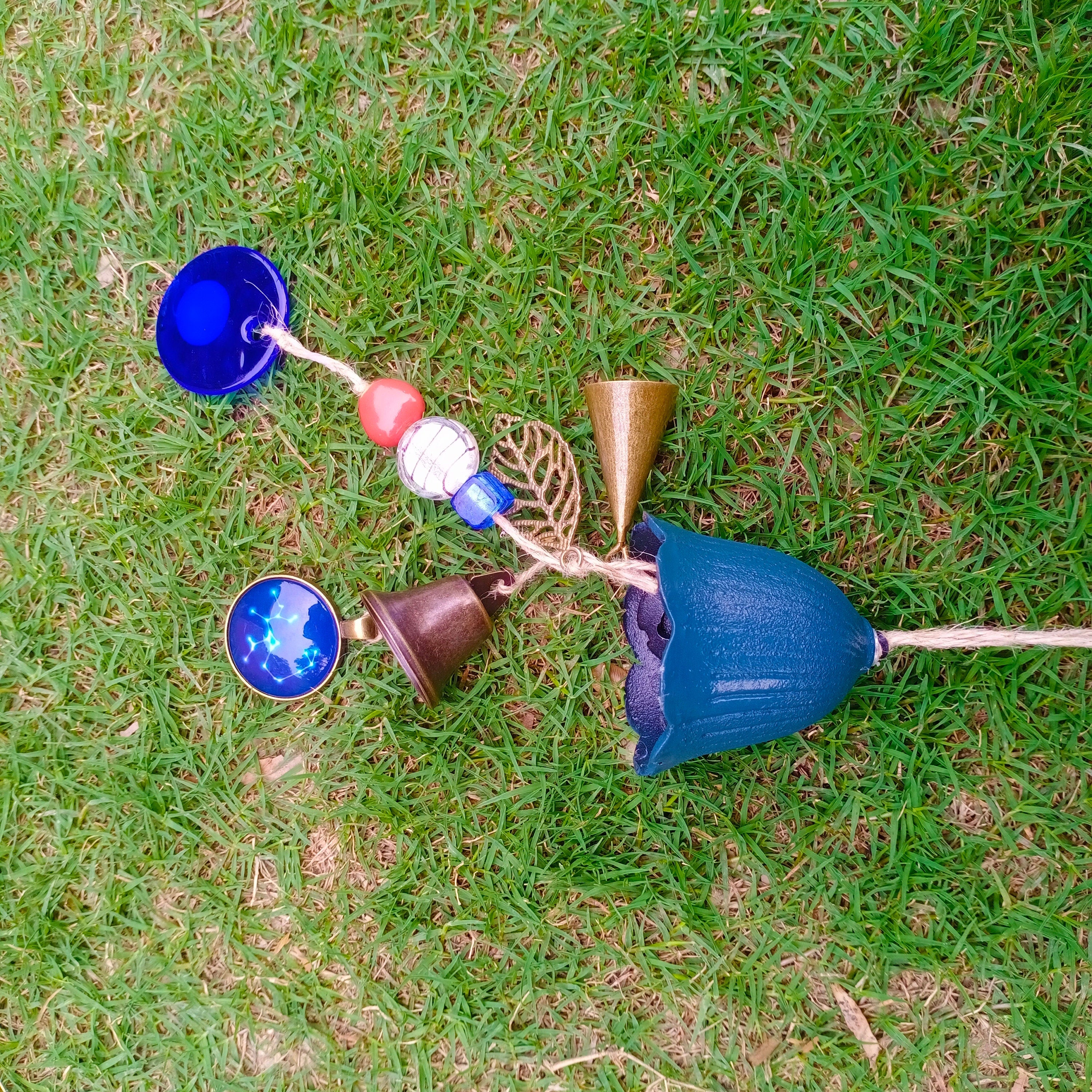 Evil Eyes Witch Bells, Witch Bells for Door Protection, Hanging Bells for Temple, Protection Bells for Bedroom, Constellation Bell