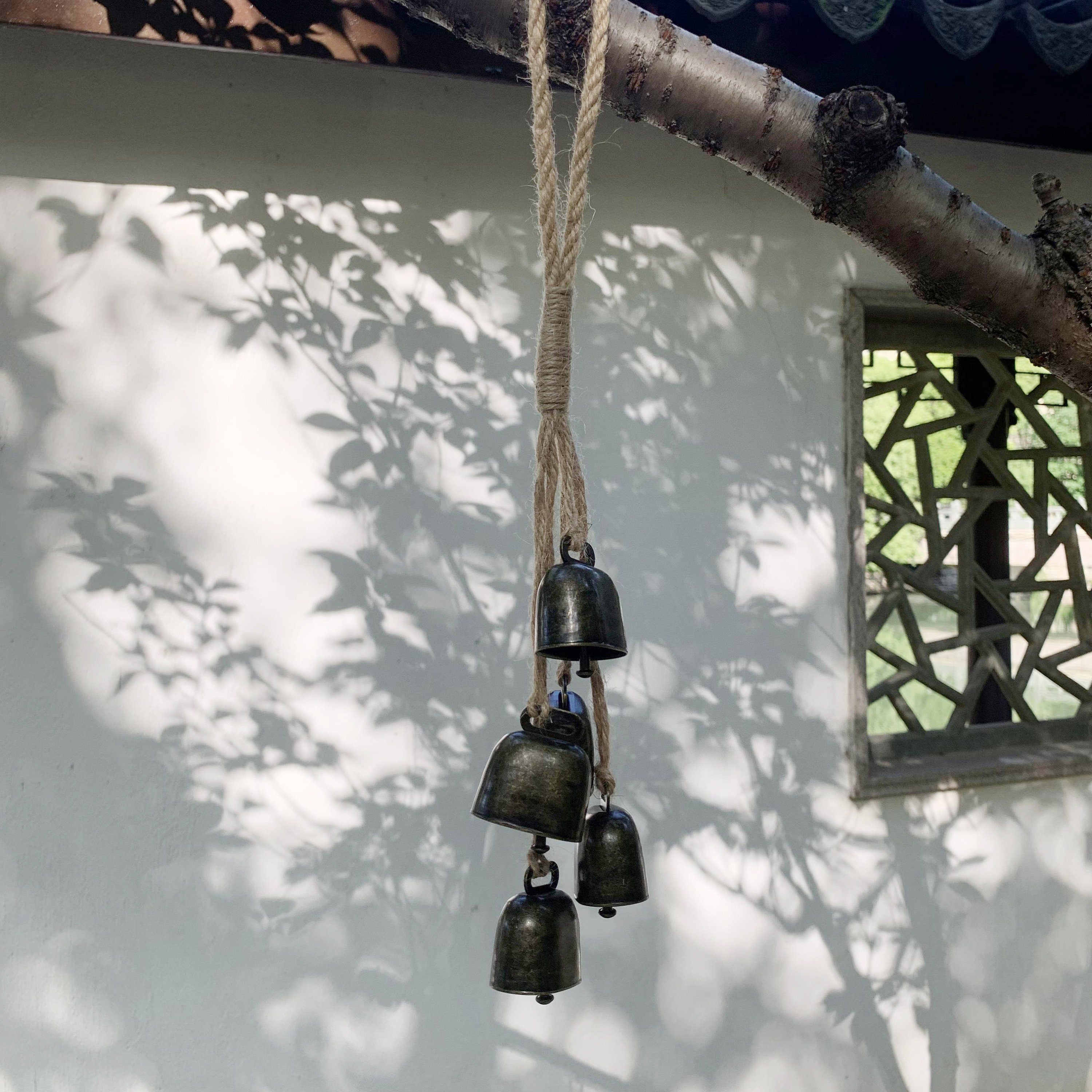 Hanging Door Knob Protection Bells, Hanging Bells for Door,  Witchy Decor Kitchen, Window Hanging Ornament,  Gardening Decor