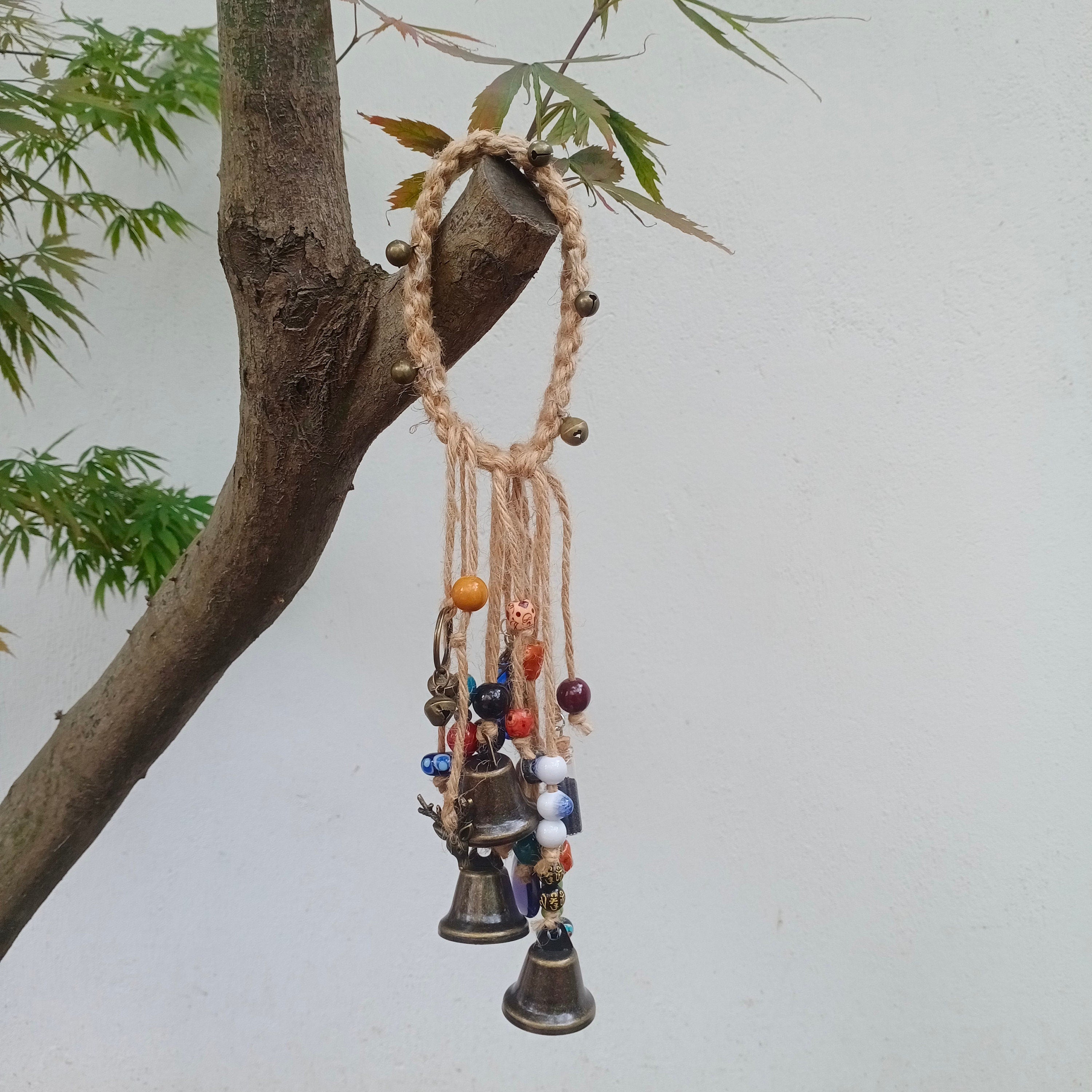 Rustic Chimes, Witch bells, Rustic Bells, Protection Bells, Harmony Witch Bells, Kitchen Witch, Spiritual Ward Gifts, Housewarming Gifts