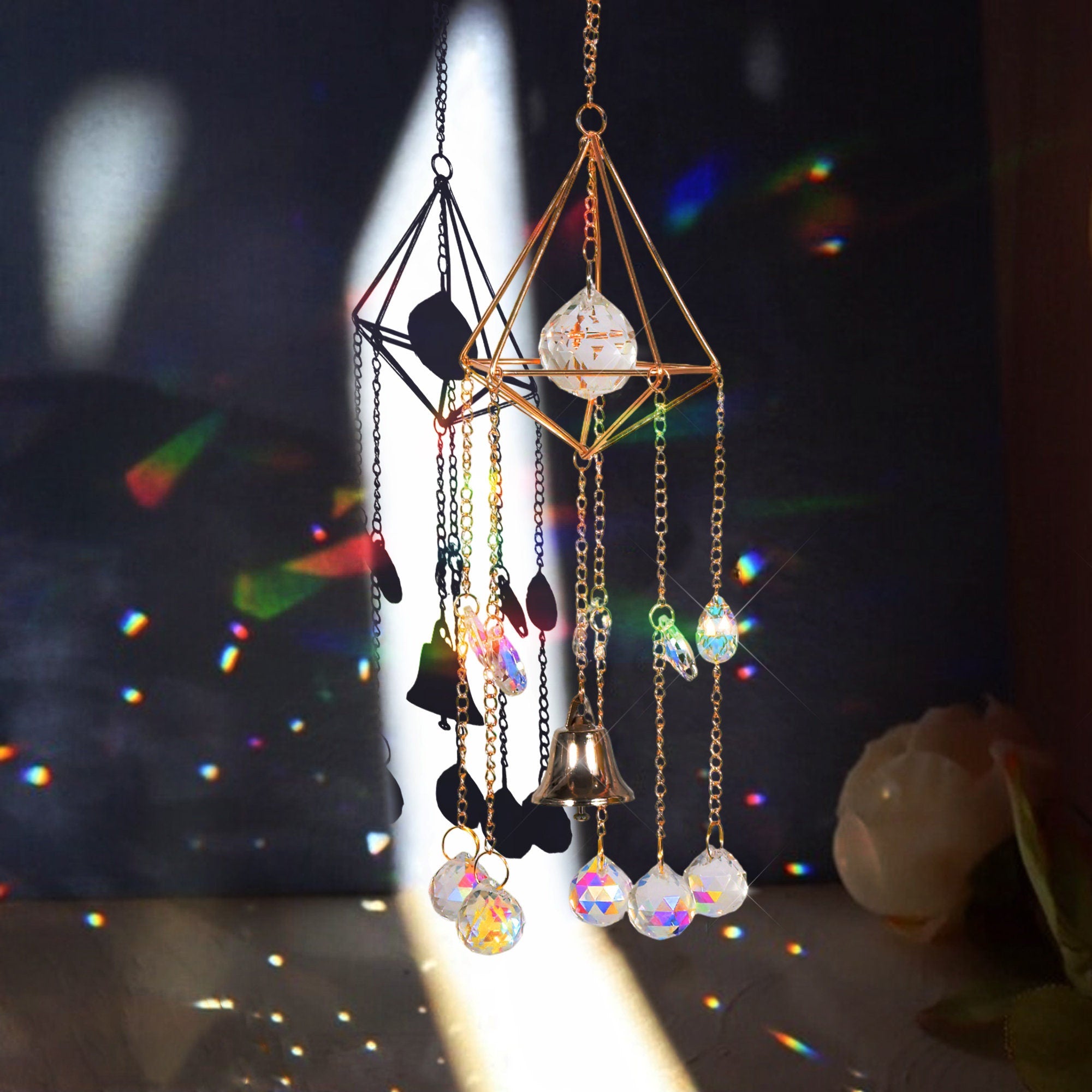 Sun Catcher for Car, Prism Sun Catcher, Window Suncatcher, Hanging Crystal Balls, Witch Suncatcher, Best Friend Gift