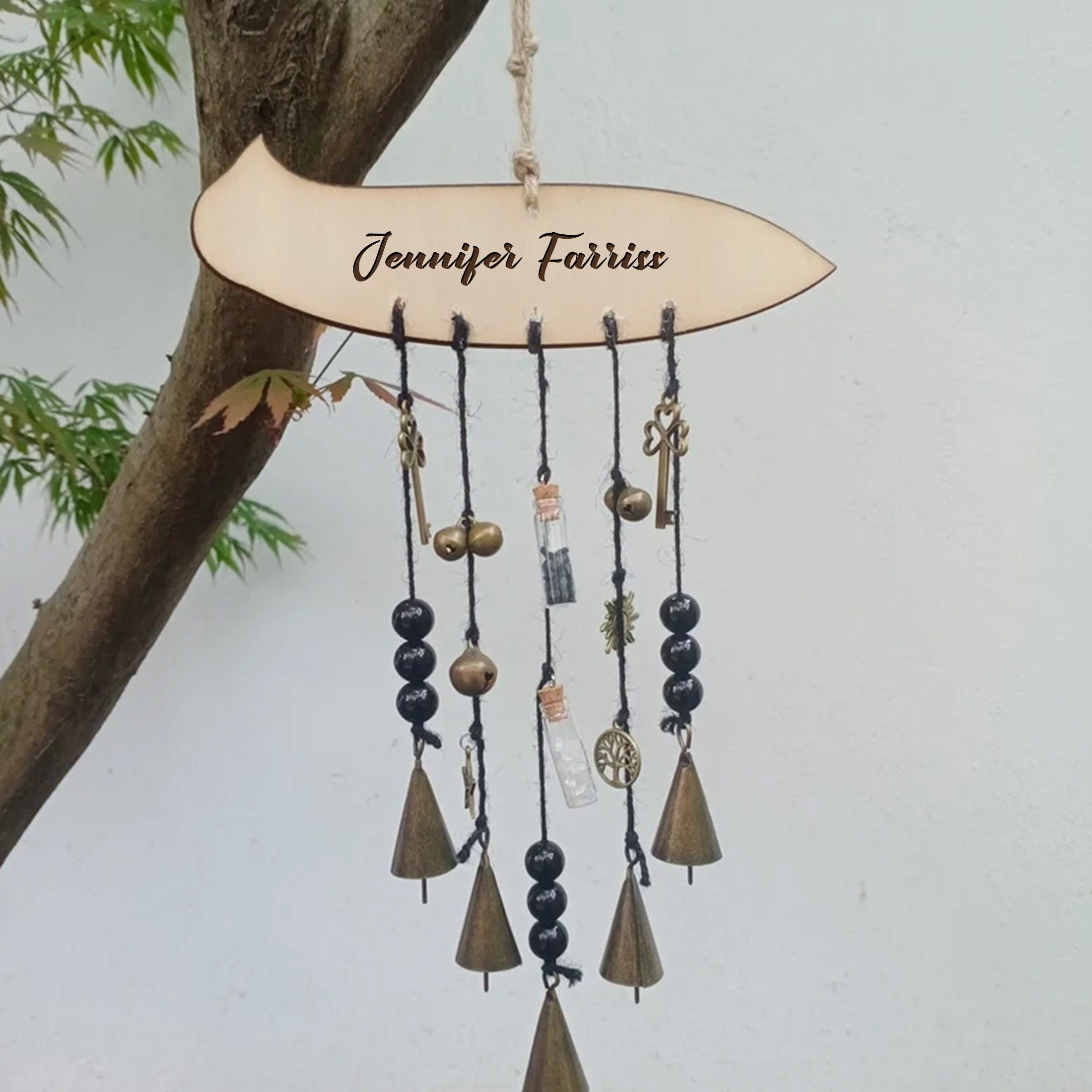 Custom Witch Bells for Doorknob for Protection, Hanging Witch Bells, Spiritual Witch Bells, Wicca Doorknob Protection Bell, Home Decor