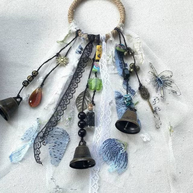 With Bells, Witch Bells for Protection, Wind Chime, Wicaan Decor, Witch Craft, Gifts for Patient