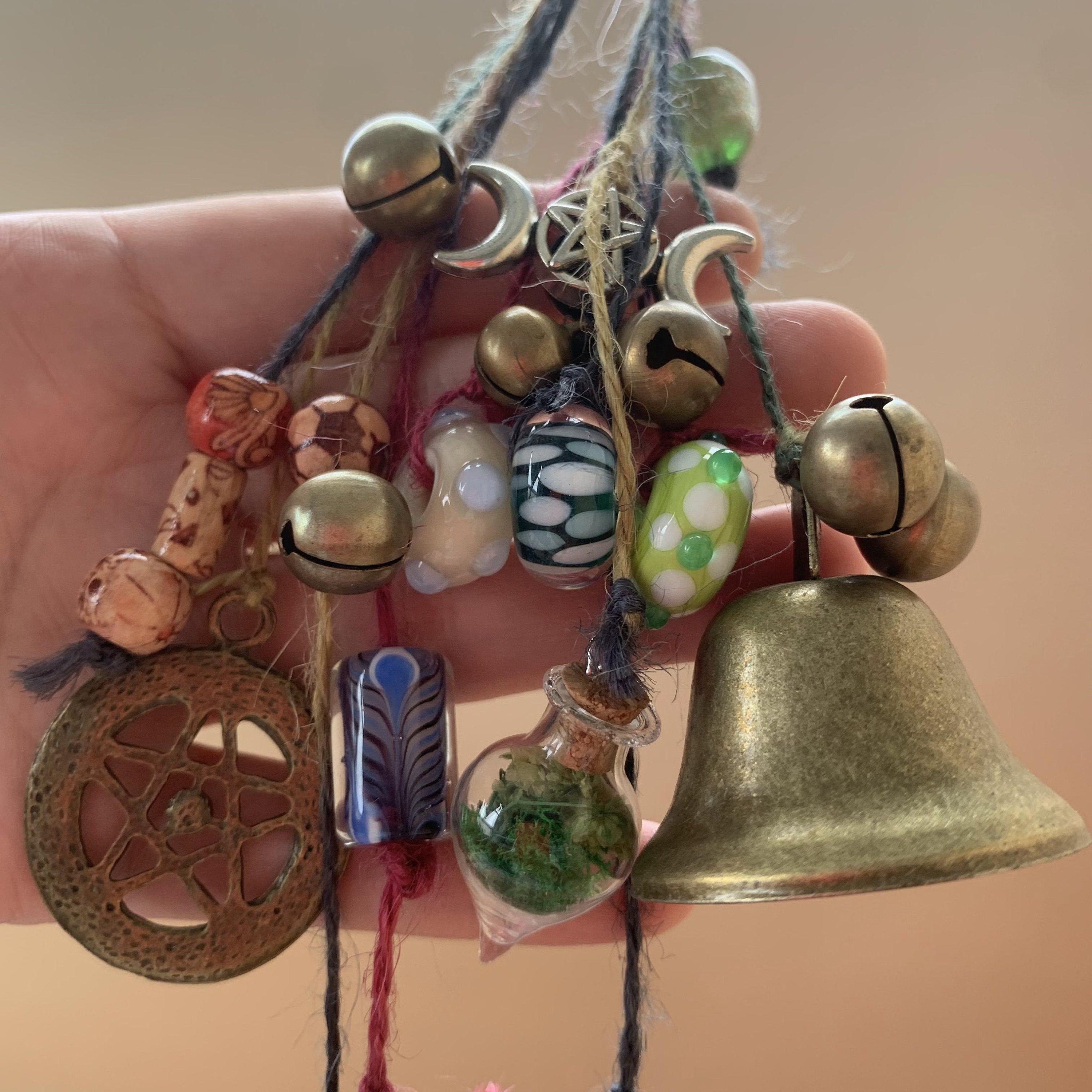 Handmade Witch Bells, Witch Bells and Wind Chimes, Hanging Bells for W
