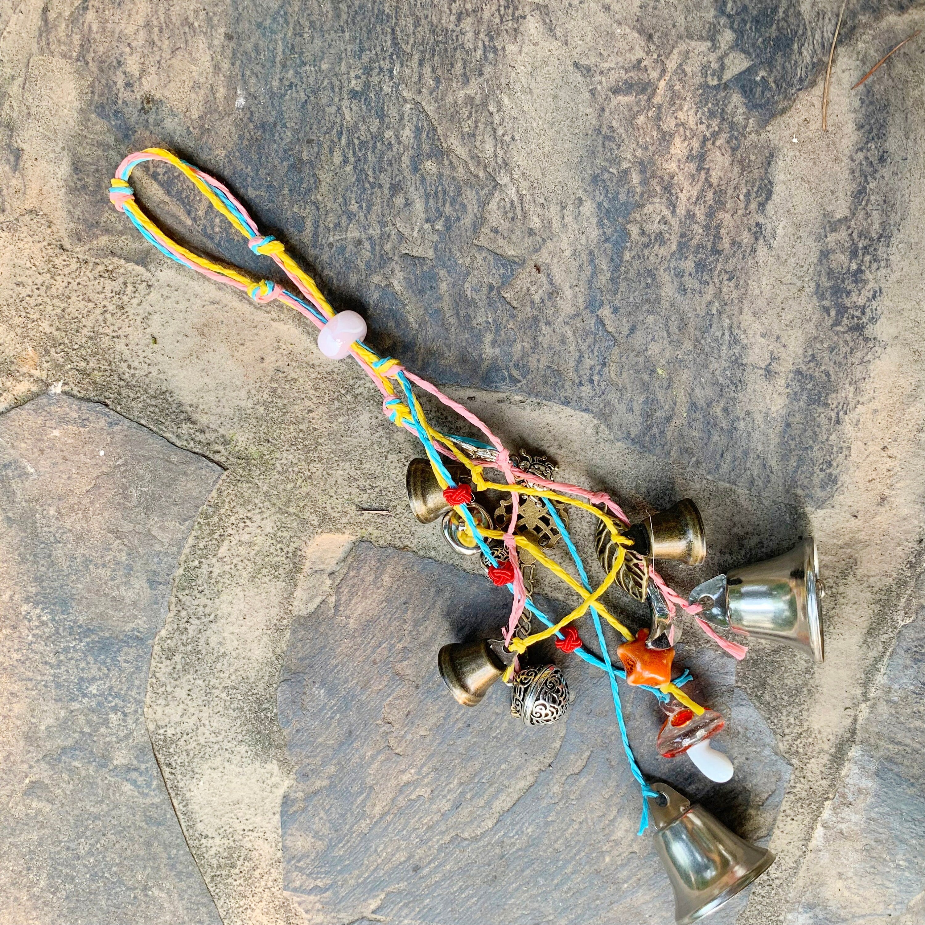 Hanging Bells for Door Protection, Hanging Bells for Temple, Hanging Bells for Wreath, Hanging Door Knob Protection Bells, Pagan Decor