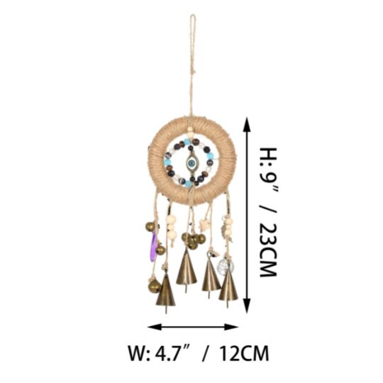 Blue Witch Bell, Witch Bells for Door Protections, Witch Bells for Door Hanging, Wreath Wind Chimes, Door Hanger, Mother Day's Gift .