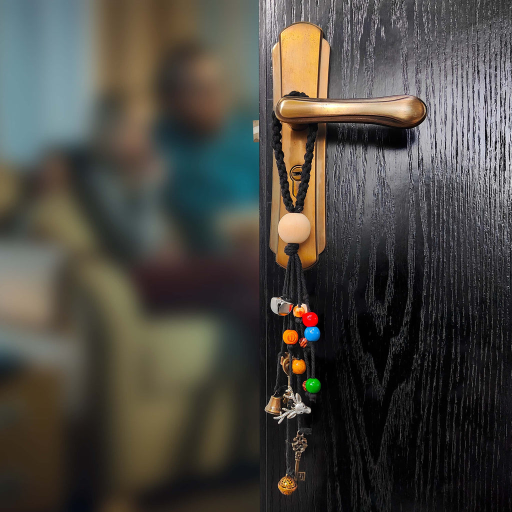 Hanging Witch Bells, Hanging Bells for Door Knob, Handmade Witch Bells, Hanging Bells Brass, Wiccan Decorations, Witch Gifts