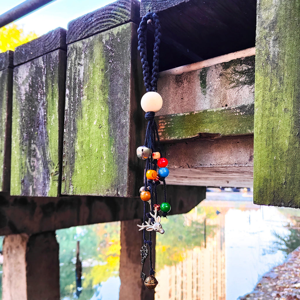 Hanging Witch Bells, Hanging Bells for Door Knob, Handmade Witch Bells, Hanging Bells Brass, Wiccan Decorations, Witch Gifts