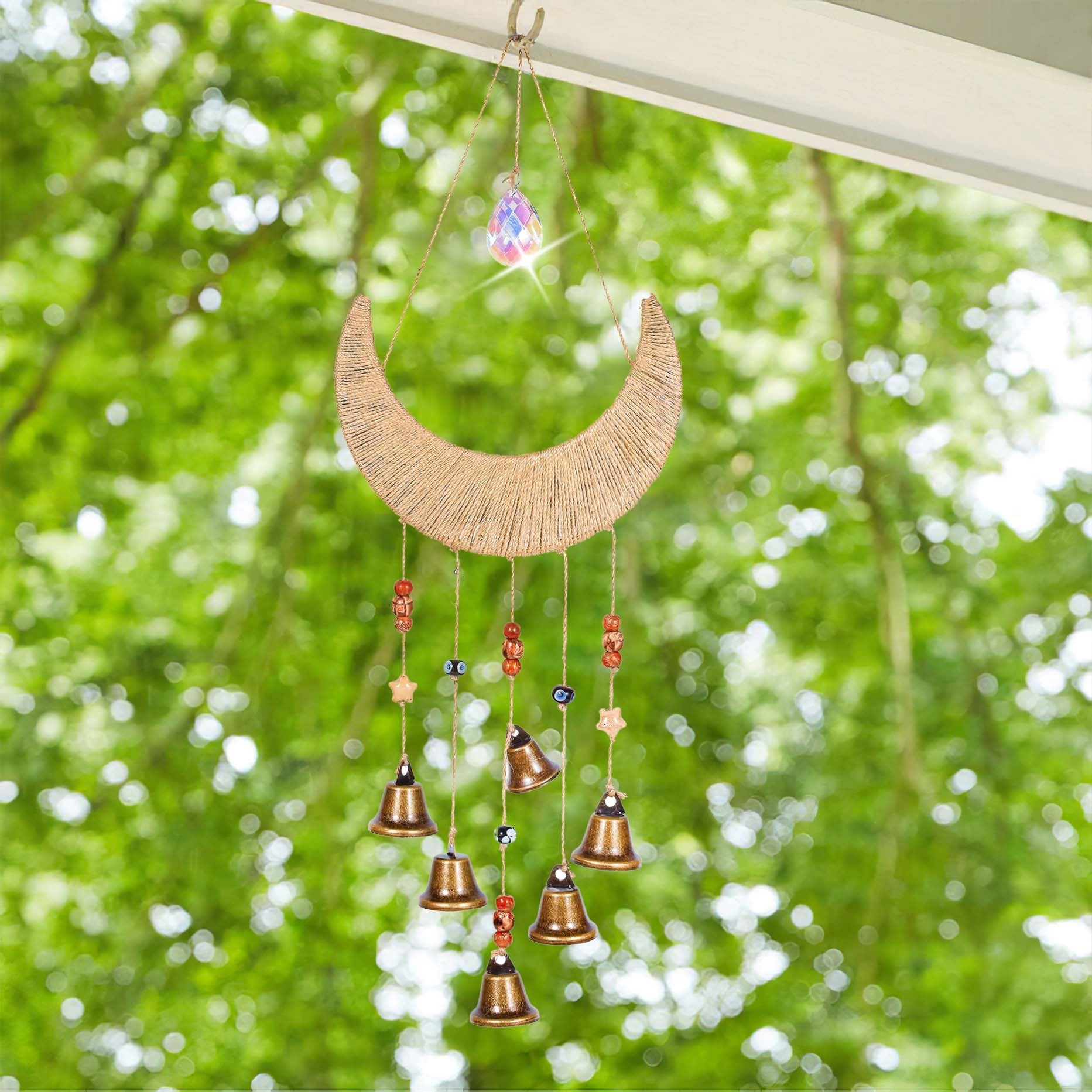 Moon Witch's Bells, Spiritual Witch's Bells, Wards Gifts, Harmony Protection Bells, Door Bells, Witchy Bells, Home Protection Decor