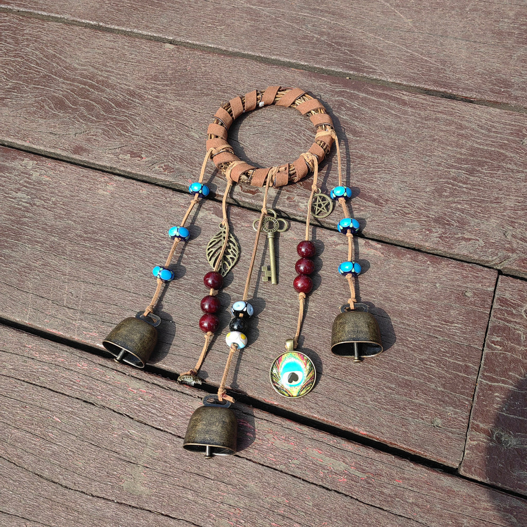 Bells Hanging for Front Door, Witch Bells, Protection Bells, Banish Negativity, Witchy Decor, Handmade New Home Gifts