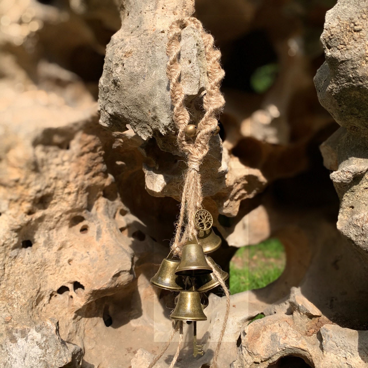 Handmade Witch Bells for Door Protection, Witch Bells and Wind Chimes, Hanging Bells for Temple, Door Protection Charm, Birthday Gifts