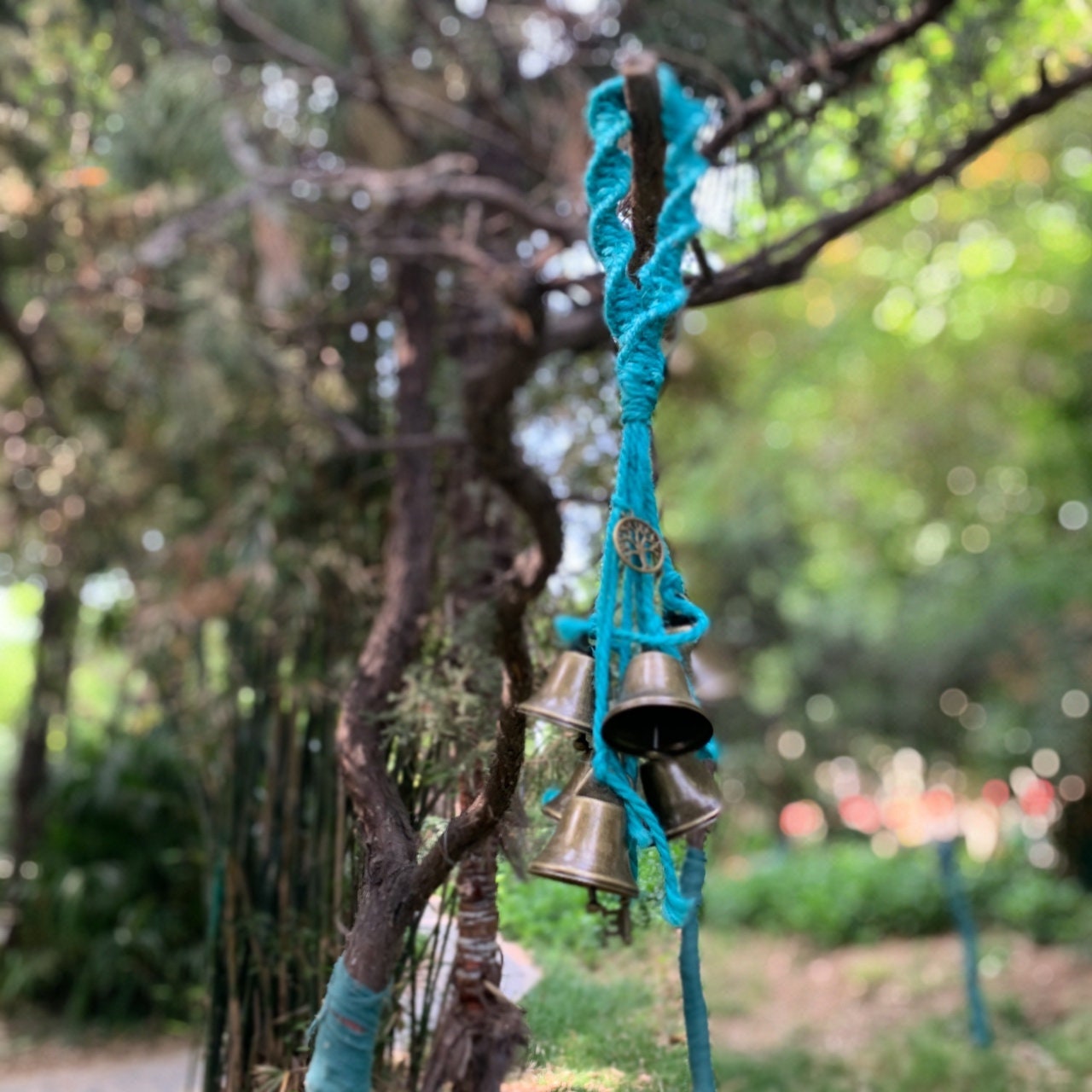 Woven Witch Bells for Door Protection, Witchy Decor Kitchen, Hanging Protection Bells, Witchy Gifts for Best Friend , Wiccan Gifts