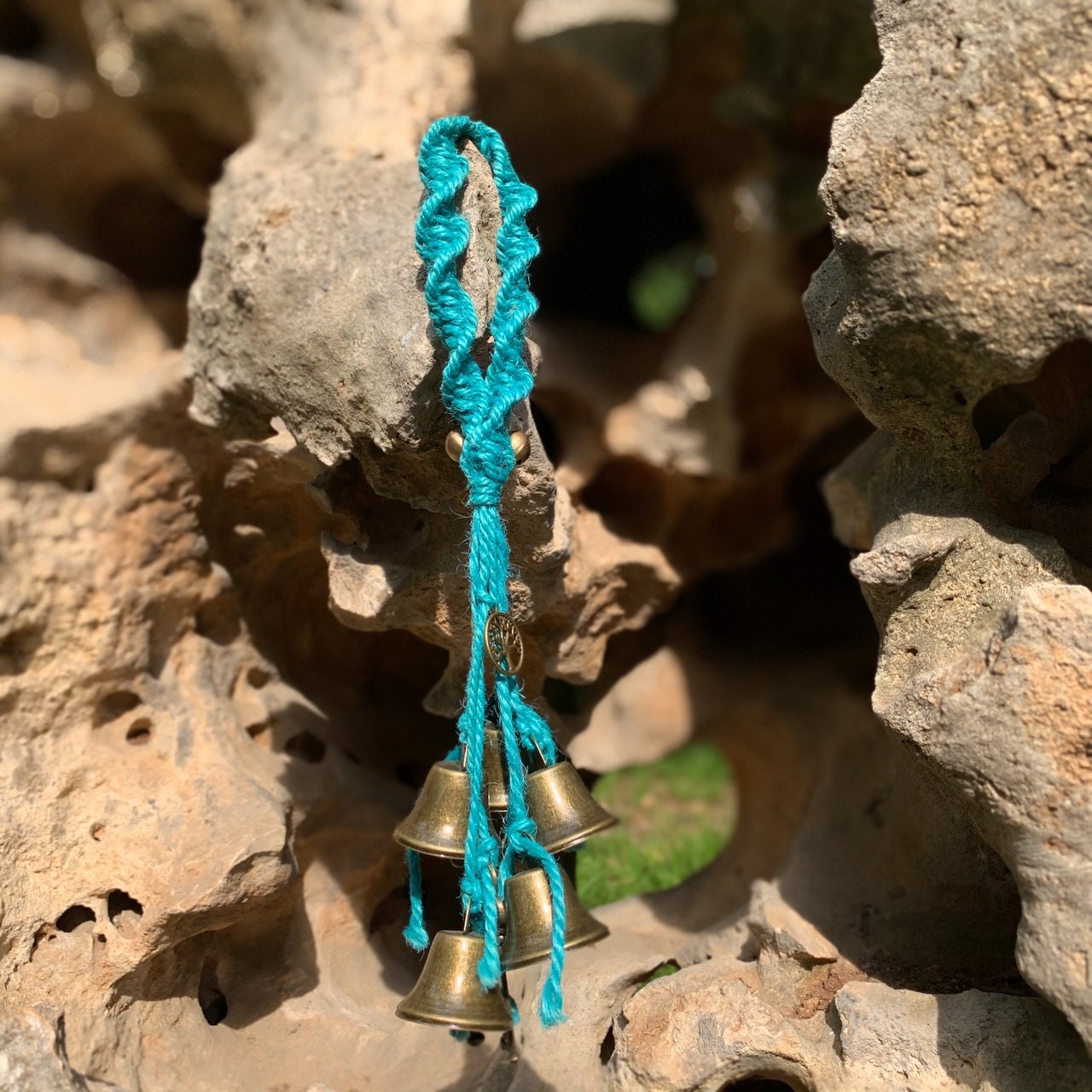 Woven Witch Bells for Door Protection, Witchy Decor Kitchen, Hanging Protection Bells, Witchy Gifts for Best Friend , Wiccan Gifts