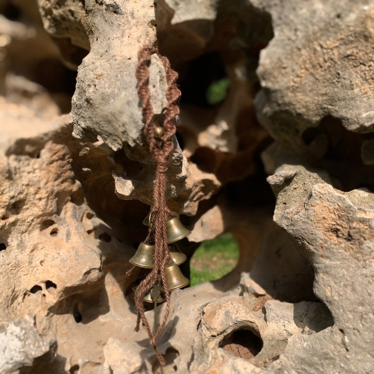 Brown Witch Bells for Home Protection, Witch Bells for Door Knob , Hanging Vintage Bells , Witchy Decorations, Witch Gifts