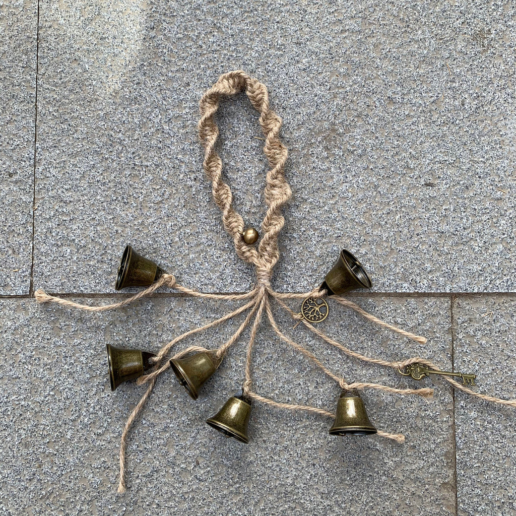 Handmade Witch Bells for Door Protection, Witch Bells and Wind Chimes, Hanging Bells for Temple, Door Protection Charm, Birthday Gifts