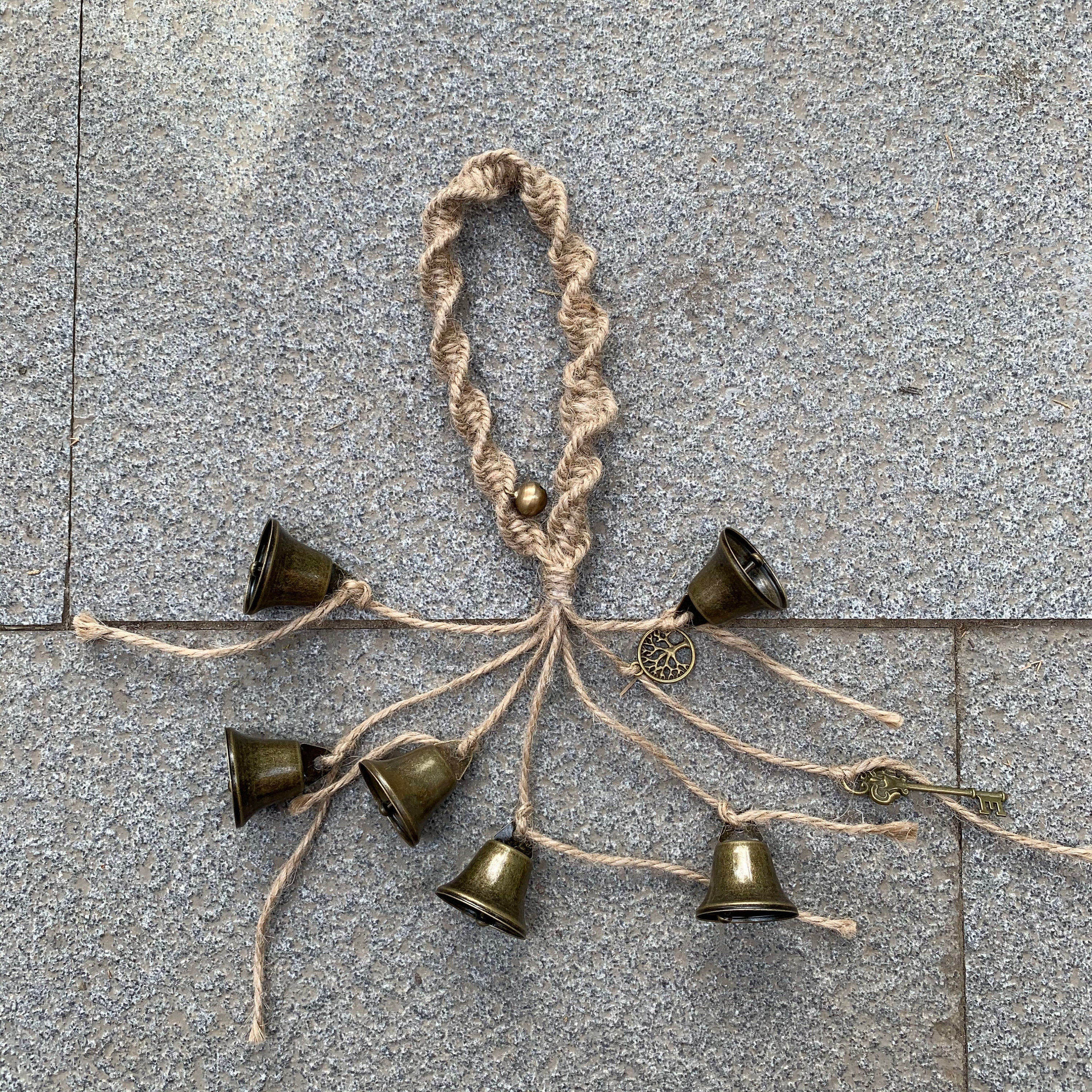 Handmade Witch Bells for Door Protection, Witch Bells and Wind Chimes, Hanging Bells for Temple, Door Protection Charm, Birthday Gifts
