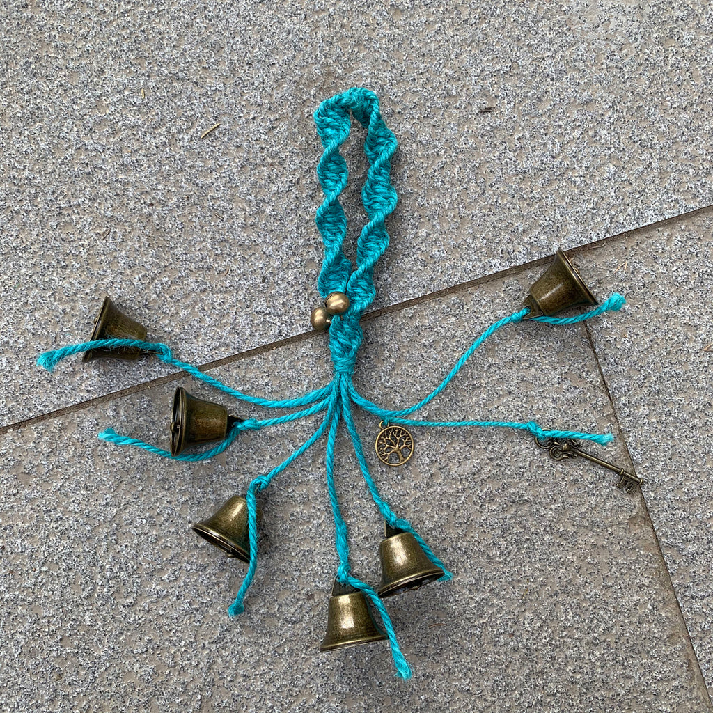 Woven Witch Bells for Door Protection, Witchy Decor Kitchen, Hanging Protection Bells, Witchy Gifts for Best Friend , Wiccan Gifts