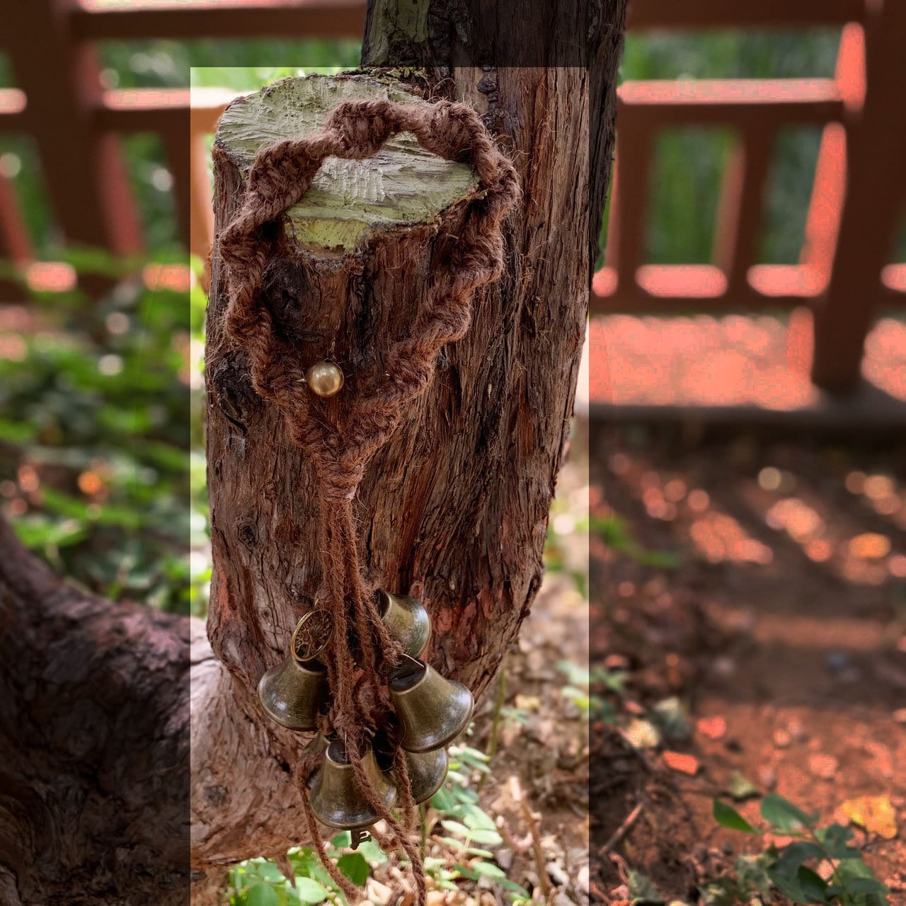 Brown Witch Bells for Home Protection, Witch Bells for Door Knob , Hanging Vintage Bells , Witchy Decorations, Witch Gifts