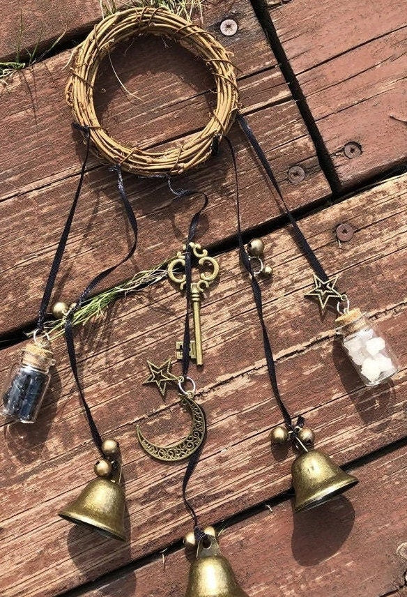 Magic Home Protection, Witch Bells, Witchy Things, Clear Negative Energies, Attracts Positive, Wicca Decor, Wicca Supplies