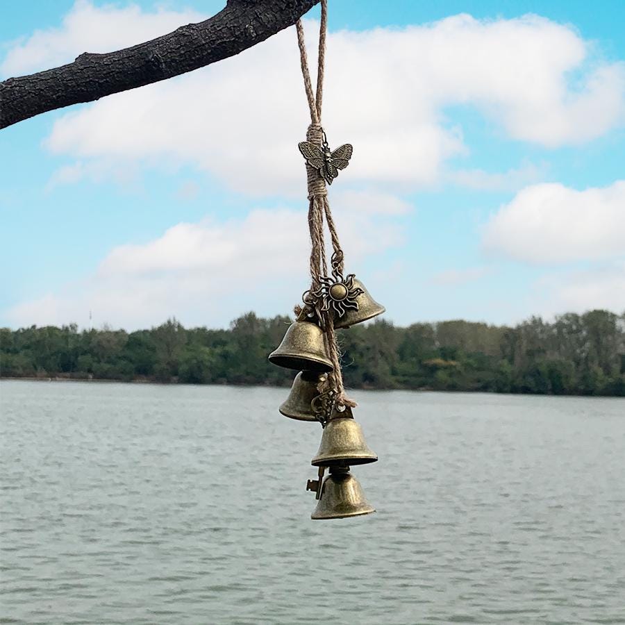 Hanging Bee Witch Bells for Doorknob, Celtic Door Bells, Door Protecti