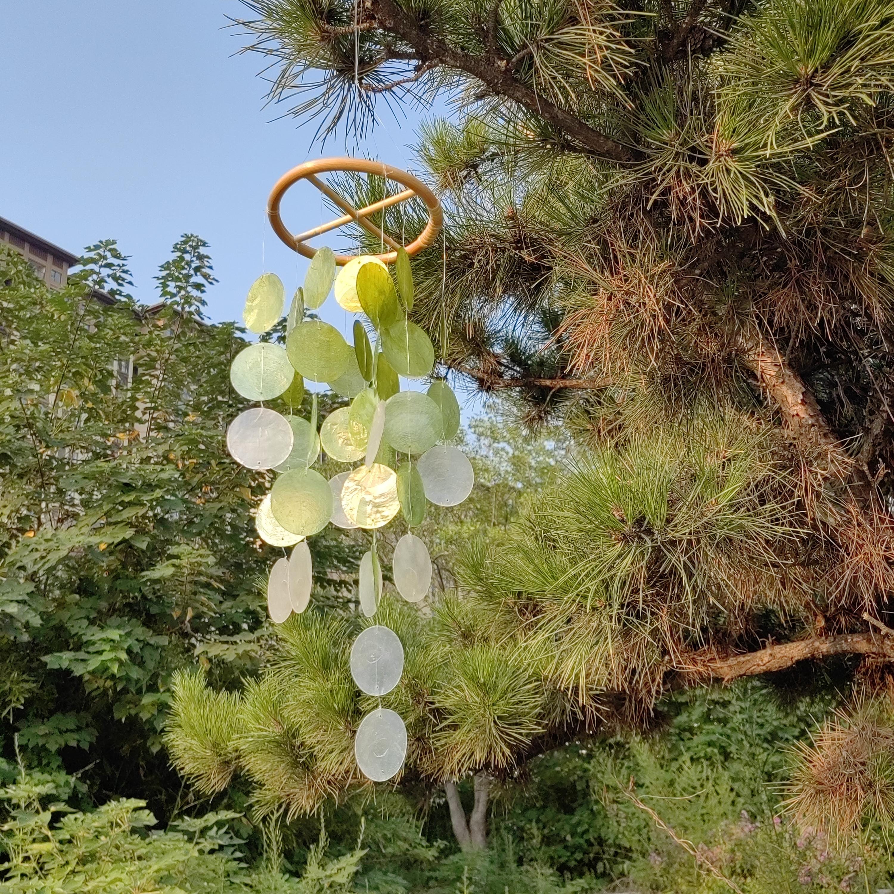 Handmade Seashell Wind Chime, Coastal Home Decor, Boho Wind Chime, Delicate Shell Wind Chime, Handmade Beach Decor, Gift for Sea Lovers