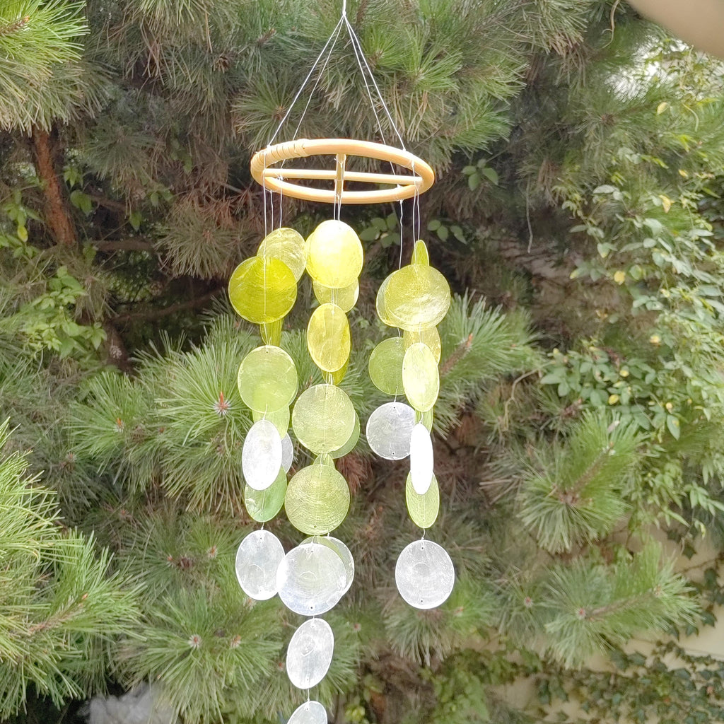Handmade Seashell Wind Chime, Coastal Home Decor, Boho Wind Chime, Delicate Shell Wind Chime, Handmade Beach Decor, Gift for Sea Lovers