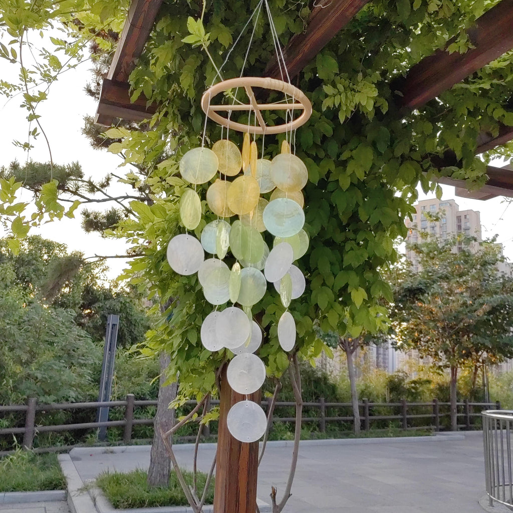 Handmade Seashell Wind Chime, Coastal Home Decor, Boho Wind Chime, Delicate Shell Wind Chime, Handmade Beach Decor, Gift for Sea Lovers