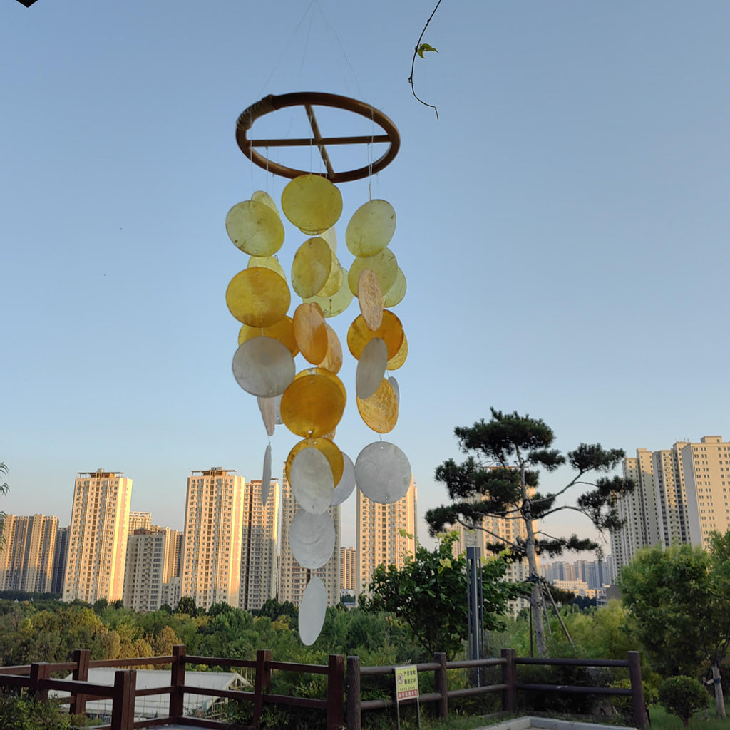 Handmade Seashell Wind Chime, Coastal Home Decor, Boho Wind Chime, Delicate Shell Wind Chime, Handmade Beach Decor, Gift for Sea Lovers