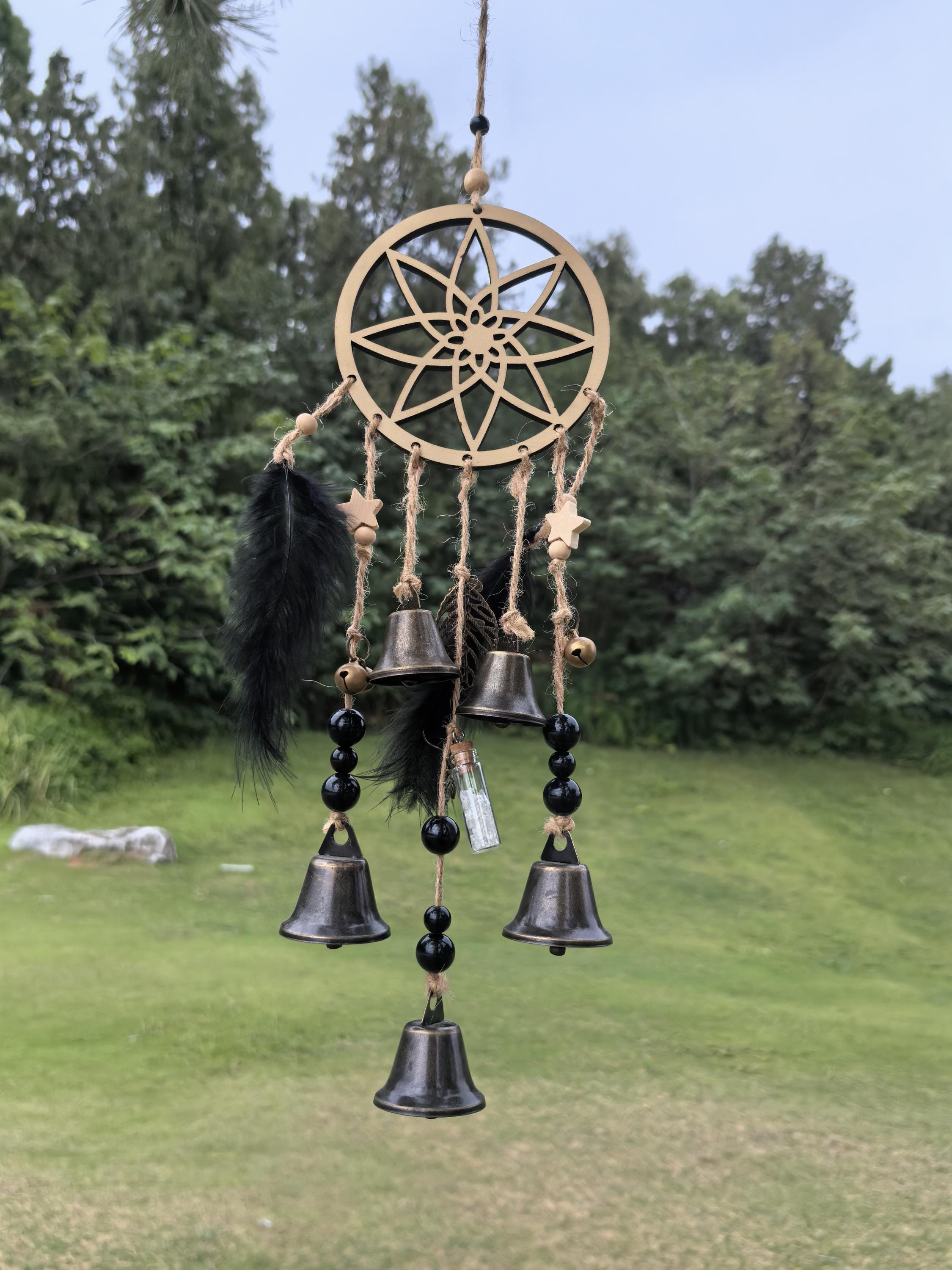 Hanging Bells for Door, Witch Bells for Door Knob, Witch Bells Wind Chime, Wiccan Decorations, Altar Decor, Gardening Gifts
