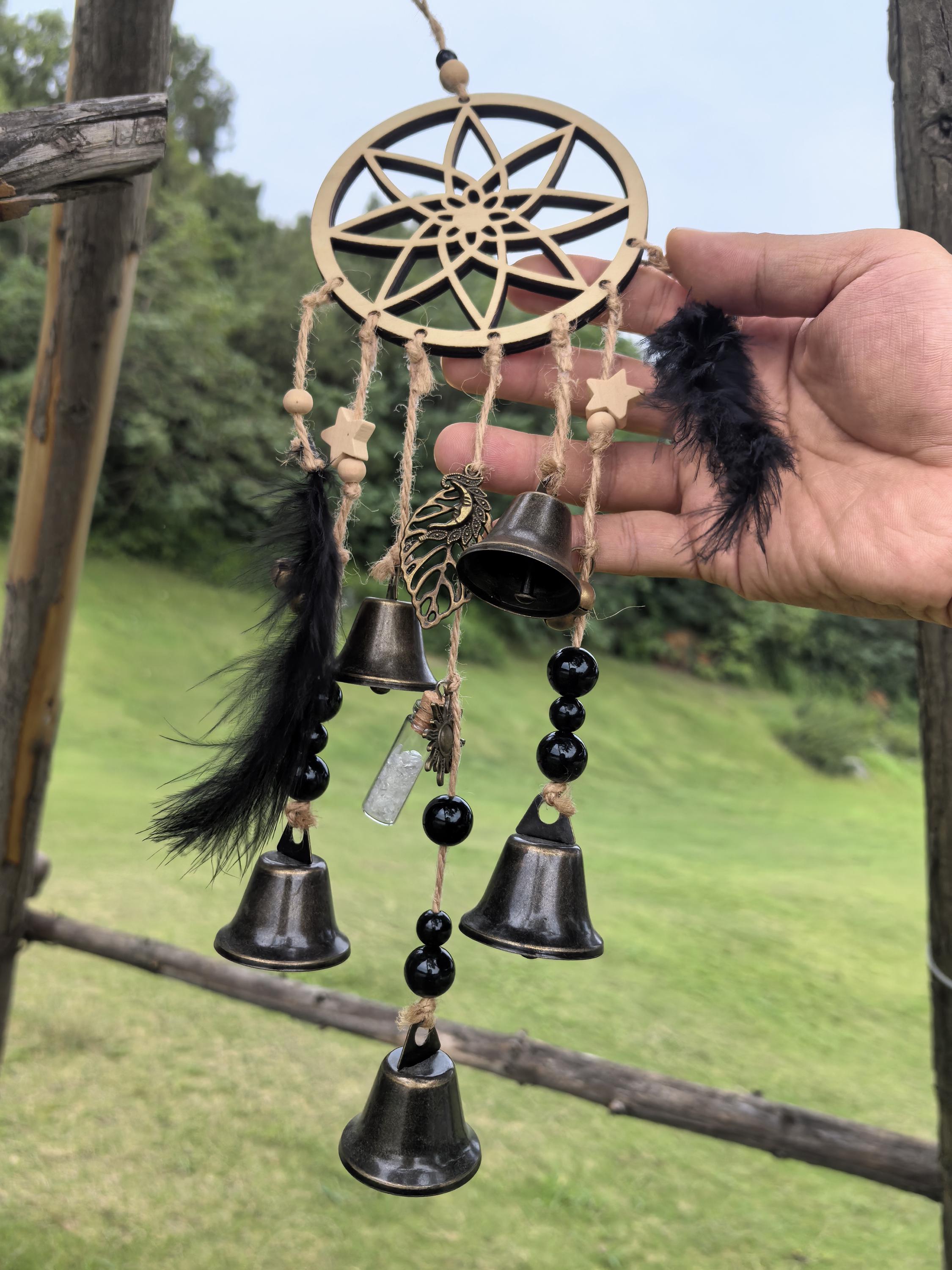 Hanging Bells for Door, Witch Bells for Door Knob, Witch Bells Wind Chime, Wiccan Decorations, Altar Decor, Gardening Gifts