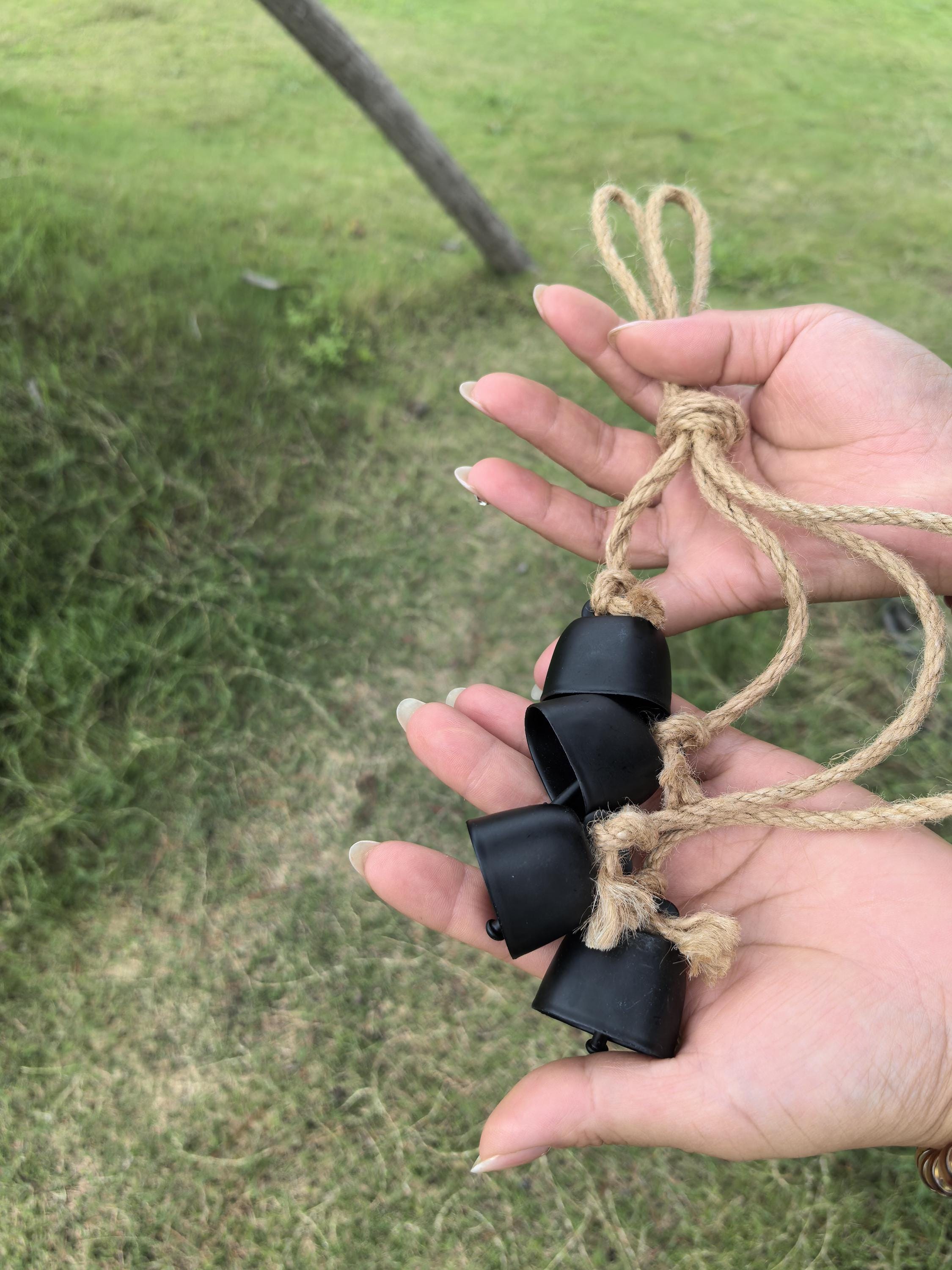 Mystical Witch Bells for Home Protection, Wicca Witch Bells, Pagan Bells for Door Knob, Door Hangers, Ward Off Negative Energy, Wiccan Gift