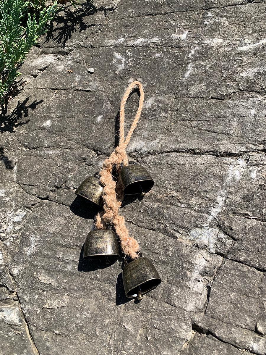 Witches' Holiday Door Bells, Protection Witch Bells, Ward Off Negativity, Pagan Door Protection Bells, Pagan Door Ornament & Ritual Tool