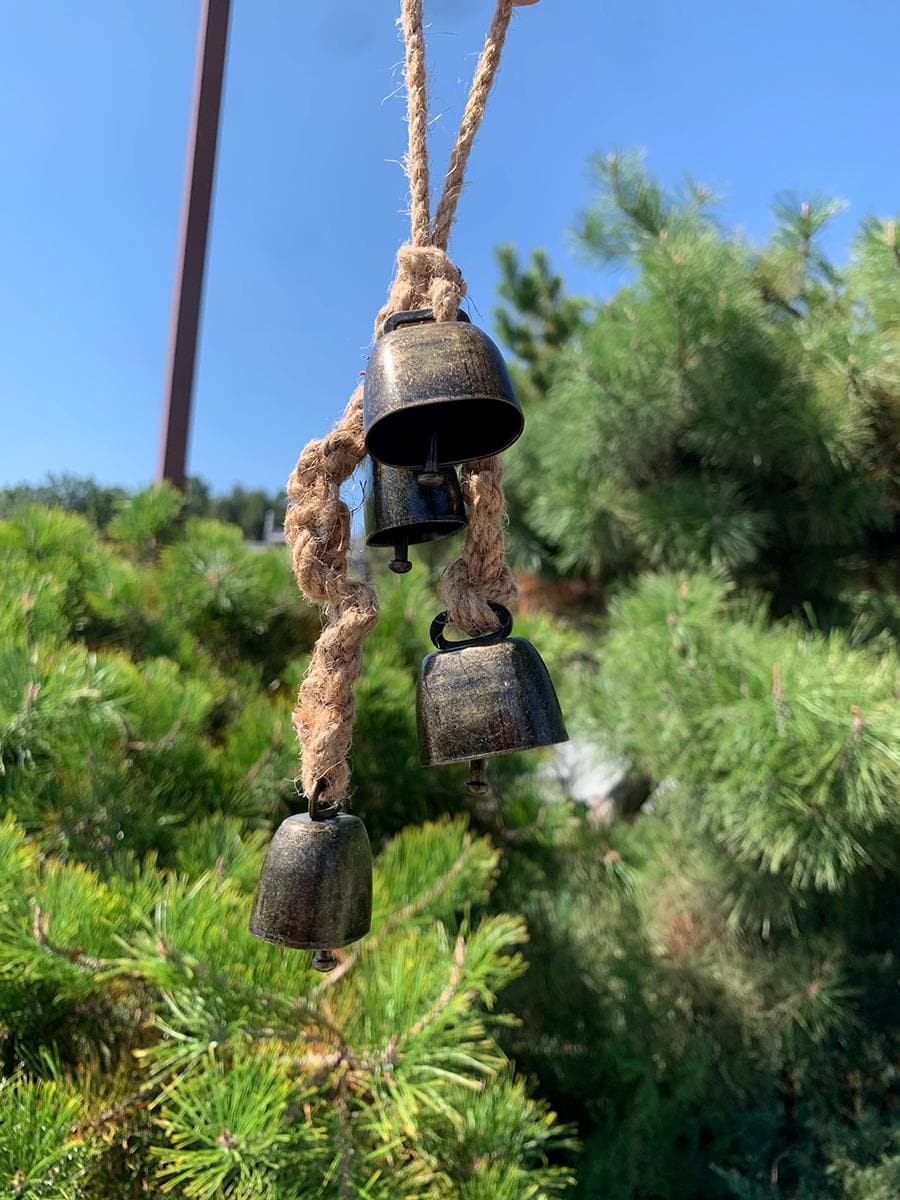 Witches' Holiday Door Bells, Protection Witch Bells, Ward Off Negativity, Pagan Door Protection Bells, Pagan Door Ornament & Ritual Tool