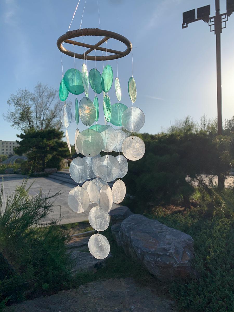 Handmade Seashell Wind Chime, Coastal Home Decor, Boho Wind Chime, Delicate Shell Wind Chime, Handmade Beach Decor, Gift for Sea Lovers