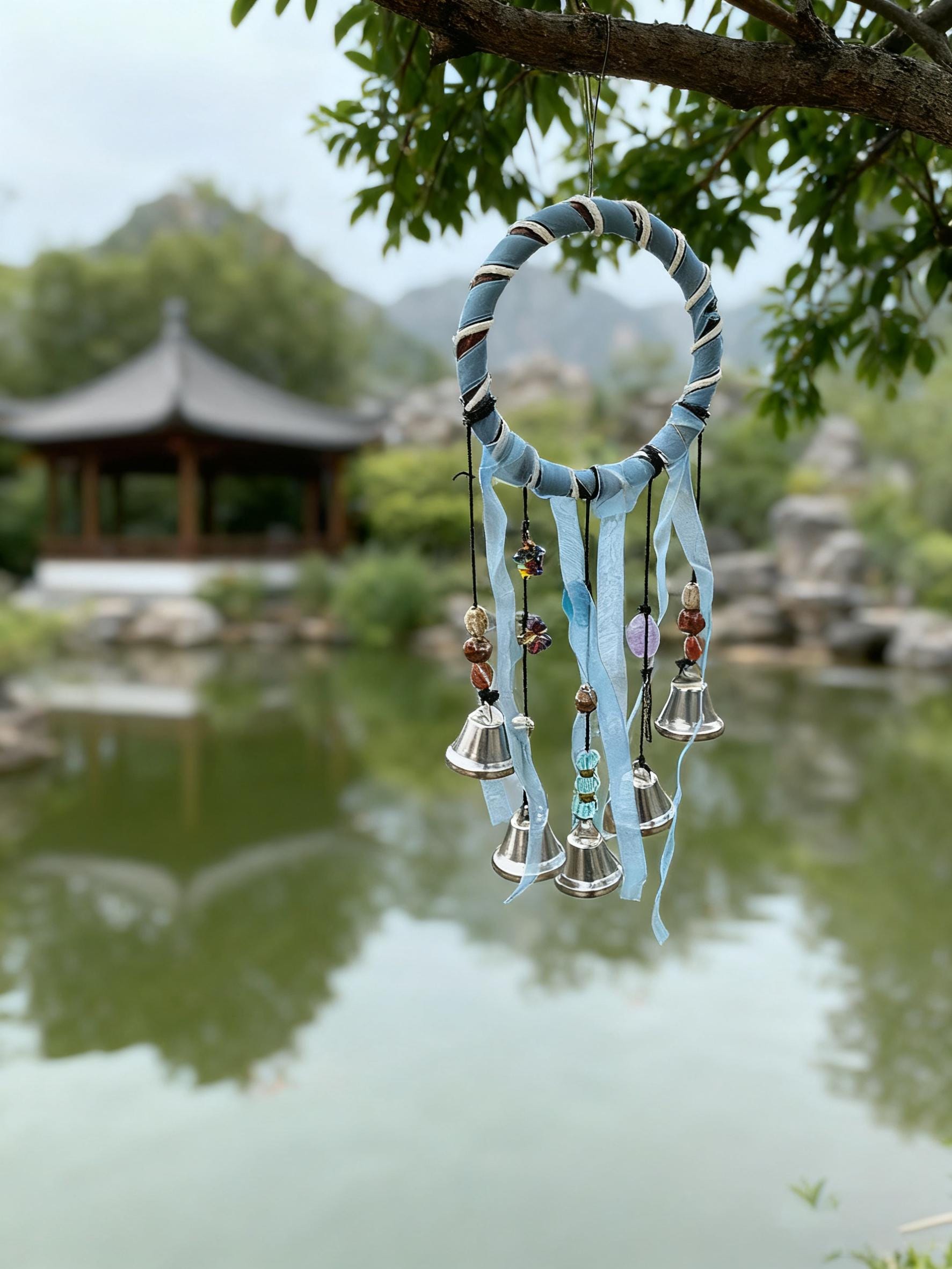 Witch Bells and Wind Chime, Hanging Witch Bells for door, Handmade Witch Bells, Wind Chime for outdoor, Garden Gifts