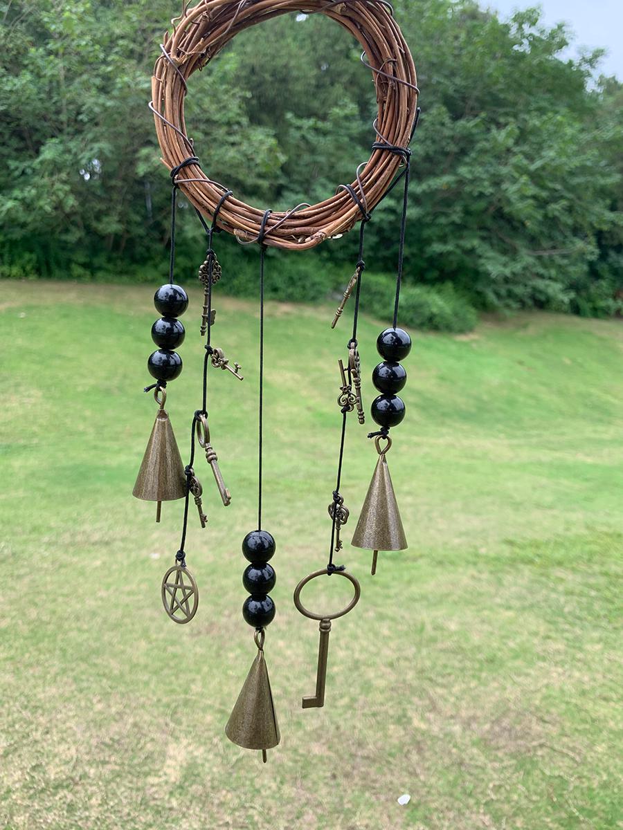 Set of 2 Witch's Bells, Door Bells, Protection Bells, Handmade Win