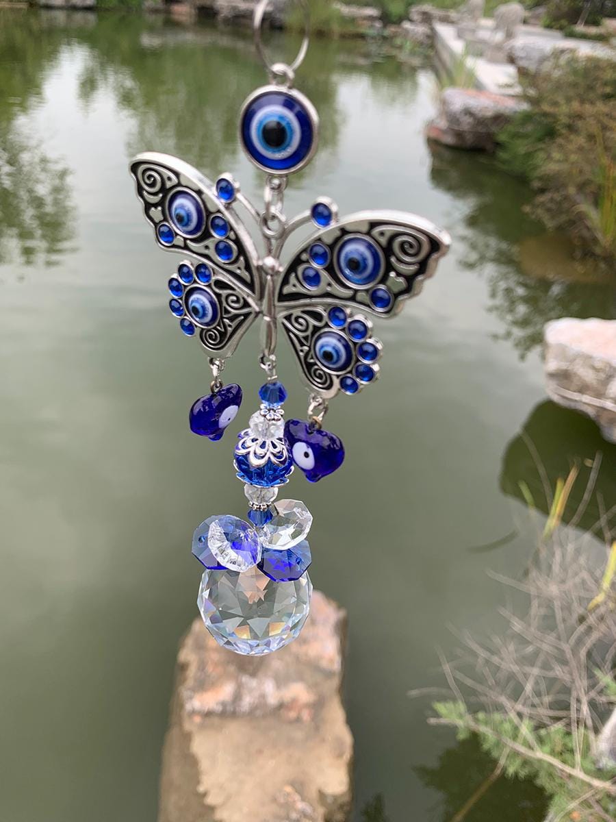 Hanging Witch Bells for Window, Witchmas Suncatcher Bell, Unique Christmas Butterfly Sun Catcher Decor, Pagan Bells for Doorknob, Yule Gifts