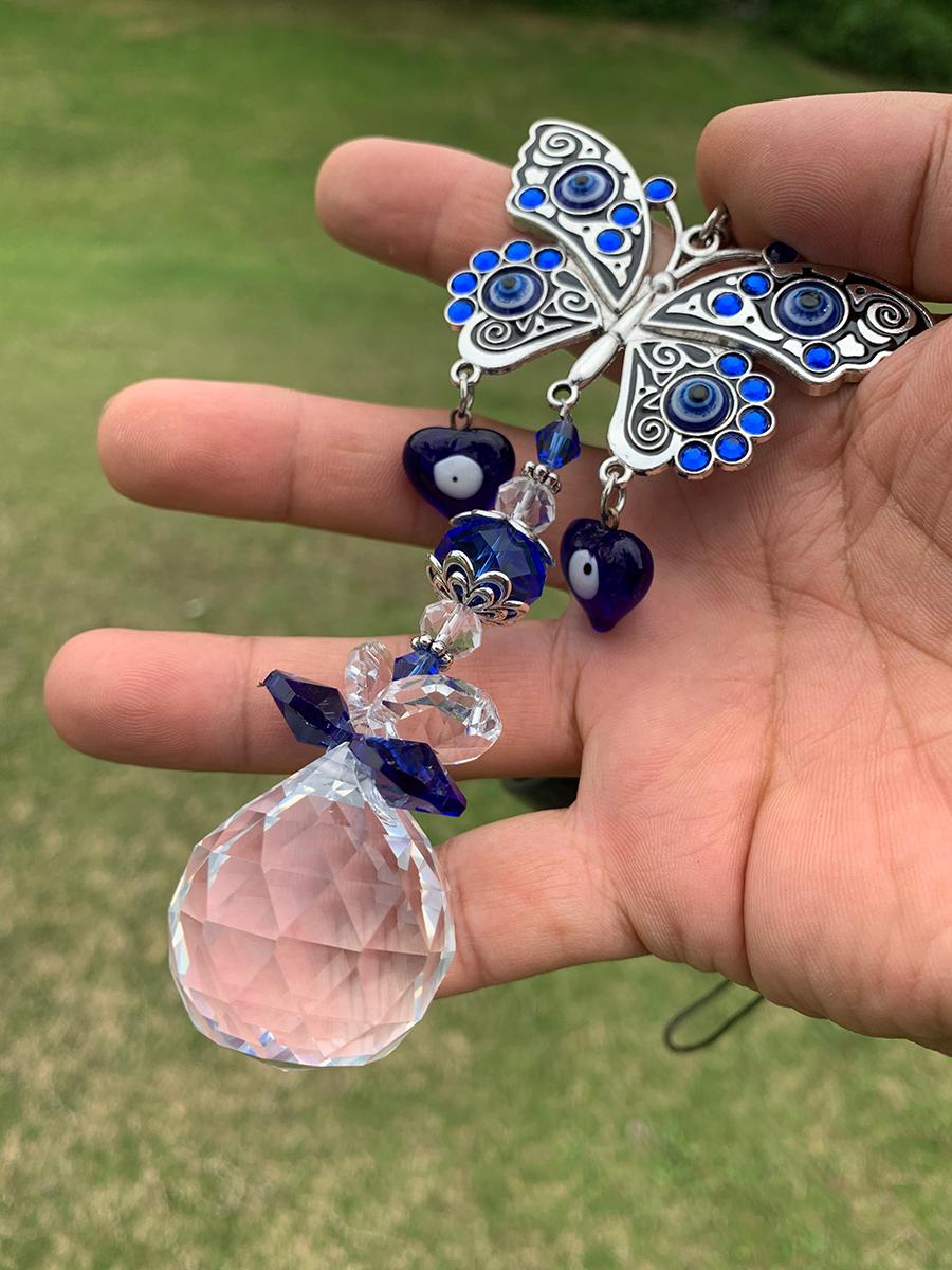 Hanging Witch Bells for Window, Witchmas Suncatcher Bell, Unique Christmas Butterfly Sun Catcher Decor, Pagan Bells for Doorknob, Yule Gifts