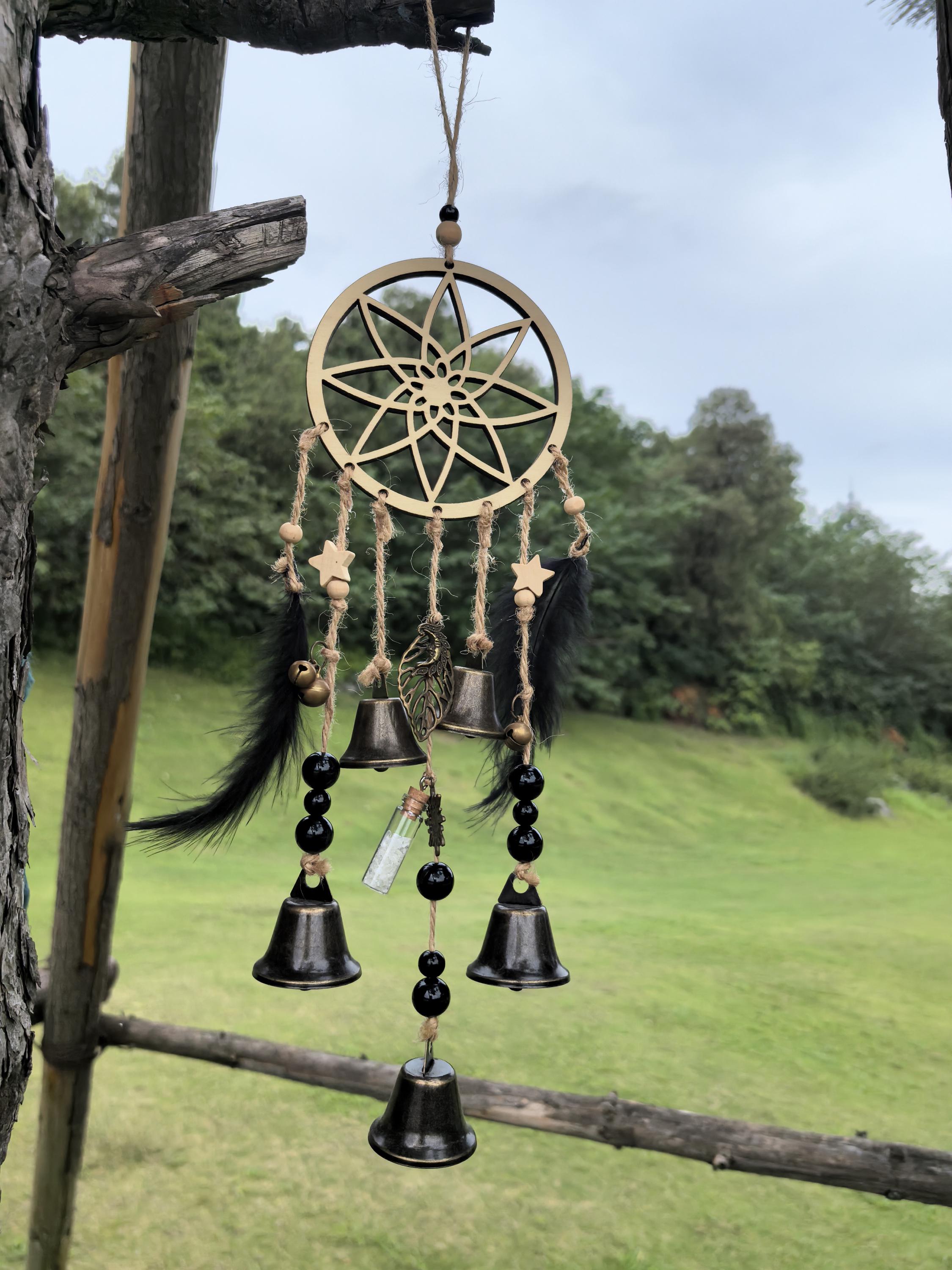 Hanging Bells for Door, Witch Bells for Door Knob, Witch Bells Wind Chime, Wiccan Decorations, Altar Decor, Gardening Gifts